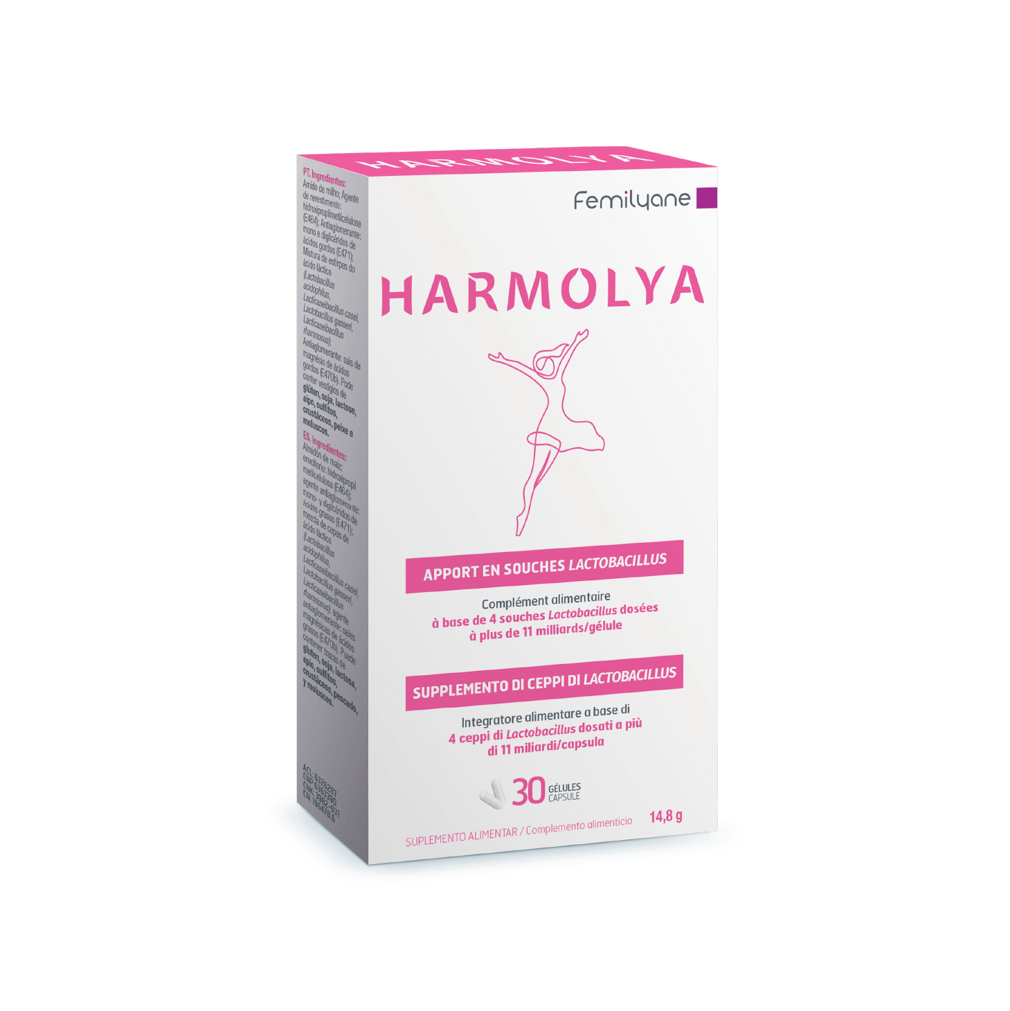Harmolya Lactobacilos 30 Cápsulas