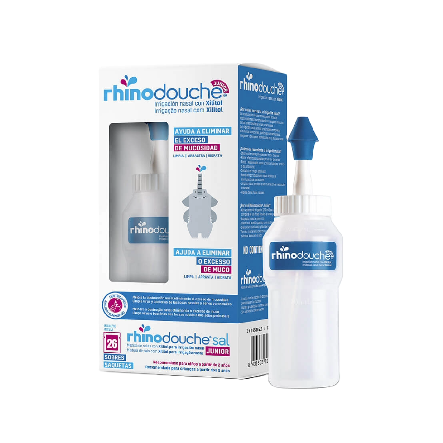 Rhinodouche Sistema Lavagem Nasal + 26 Saquetas