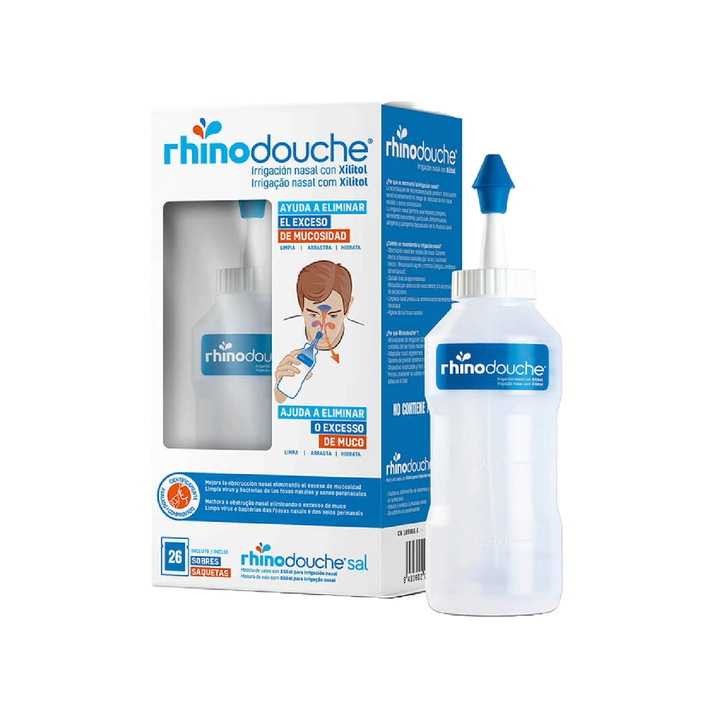 Rhinodouche Junior Sistema Lavagem Nasal + 26 Saquetas