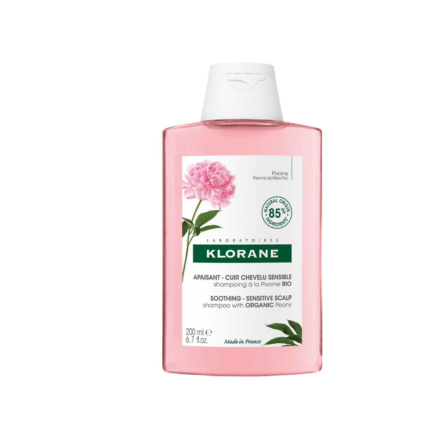 Champú orgánico Klorane Peonía 200 ml
