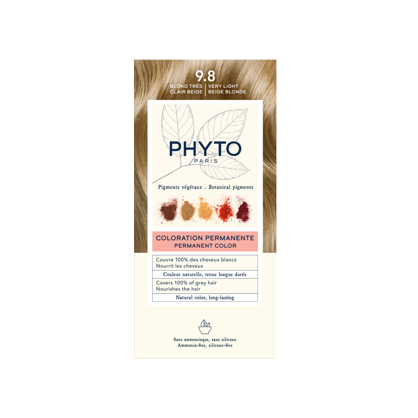 Phytocolor Coloração 9.8 Louro Muito Claro Bege