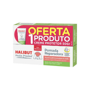 Halibut Muda Fraldas Pomada Reparadora 50g + Creme Protetor 50g