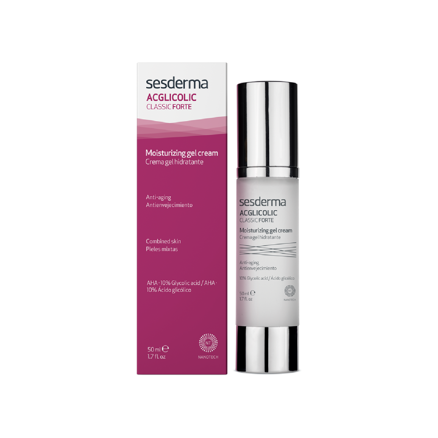 Sesderma Acglicolic Classic Forte Creme Gel Hidratante 50 ml