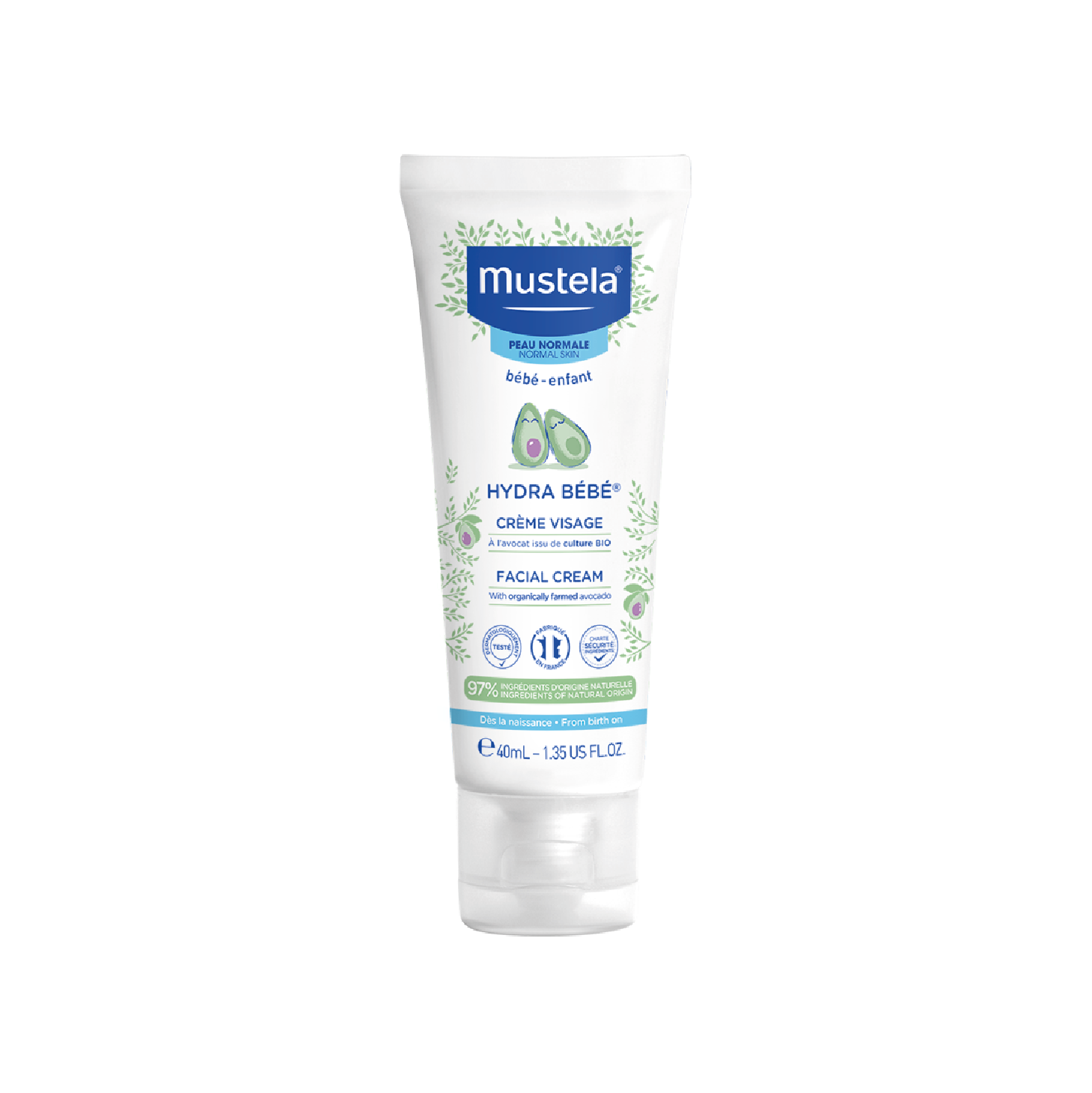 Crema facial Mustela Hydra Bebé 40 ml