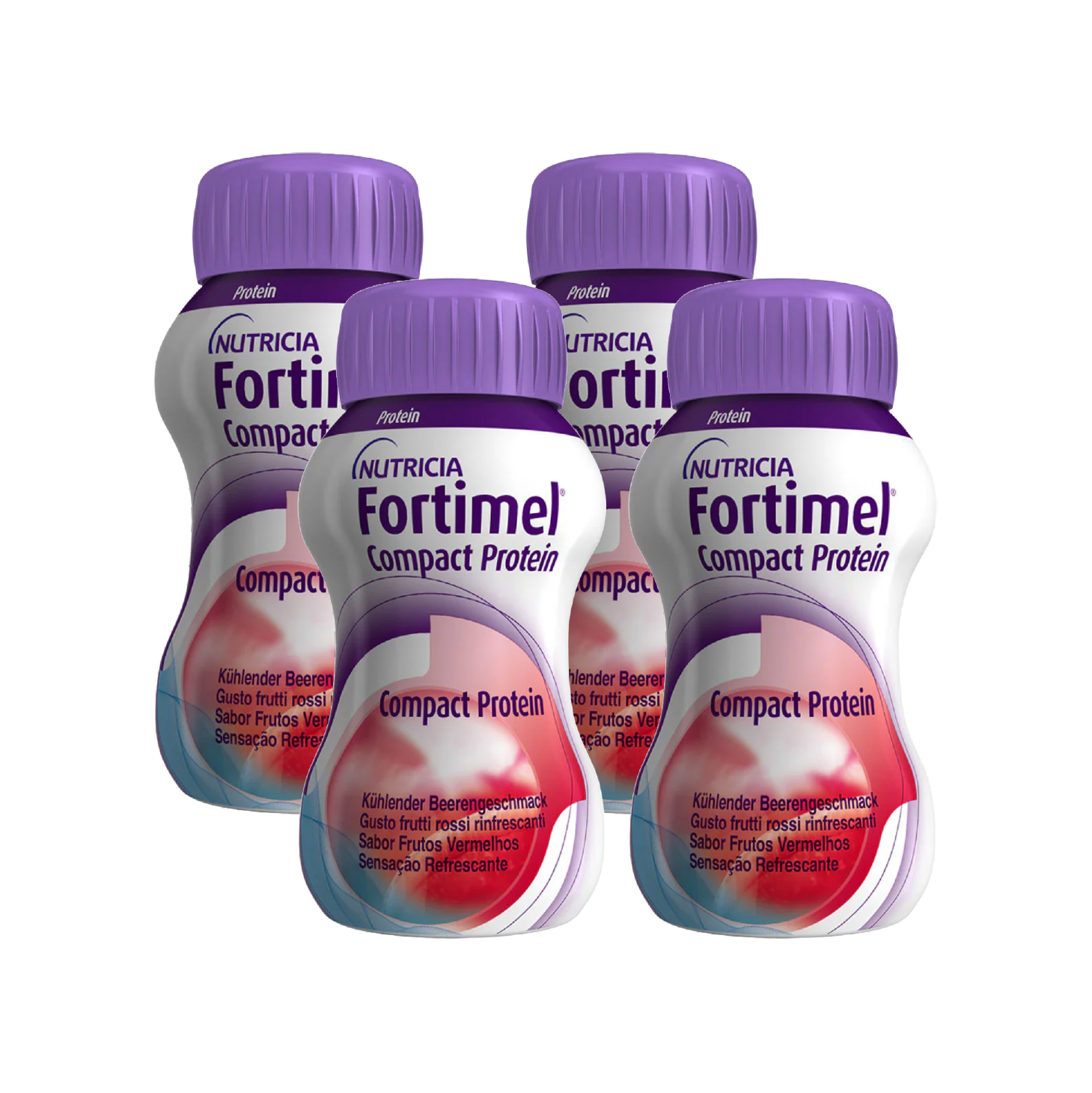 Fortimel Compact Protein Frutos Vermelhos 125ml x 4 Unidades