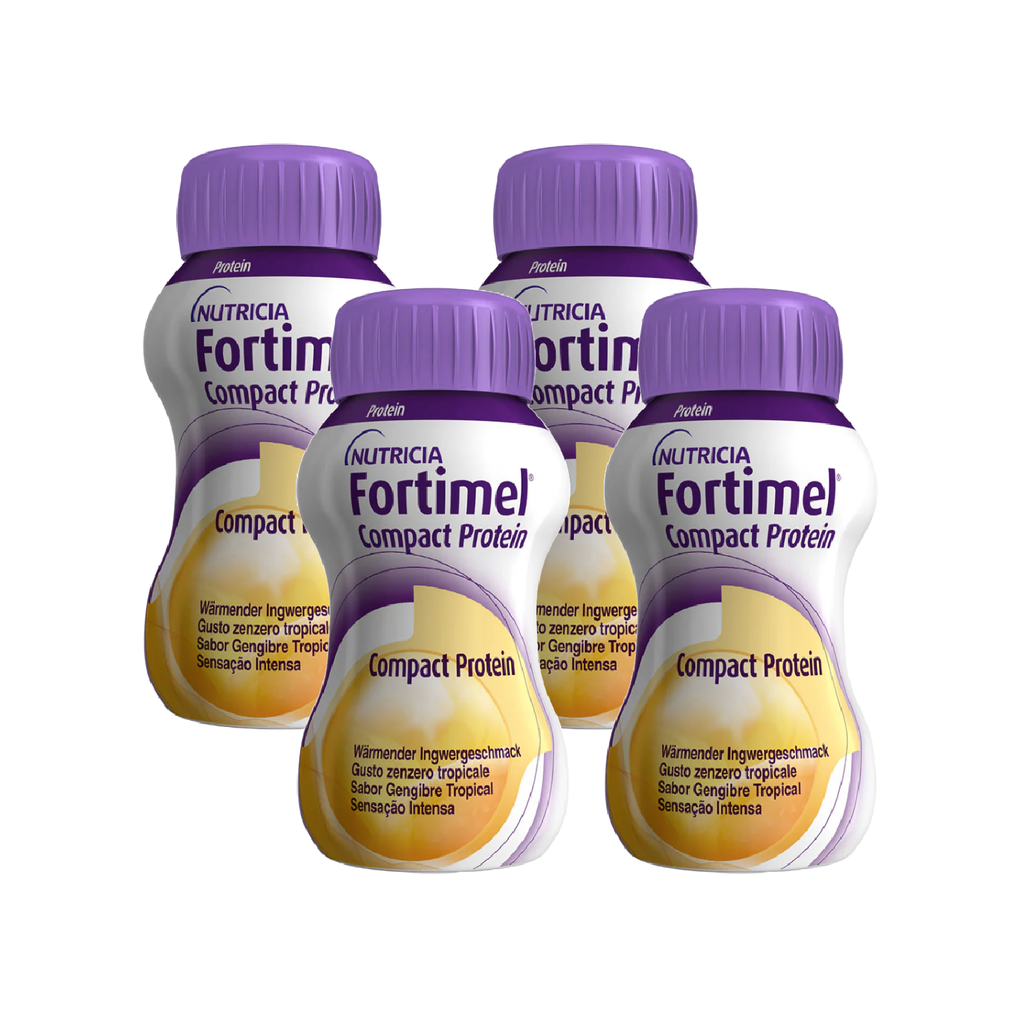 Fortimel Compact Protein Gengibre Tropical 125ml x 4 Unidades