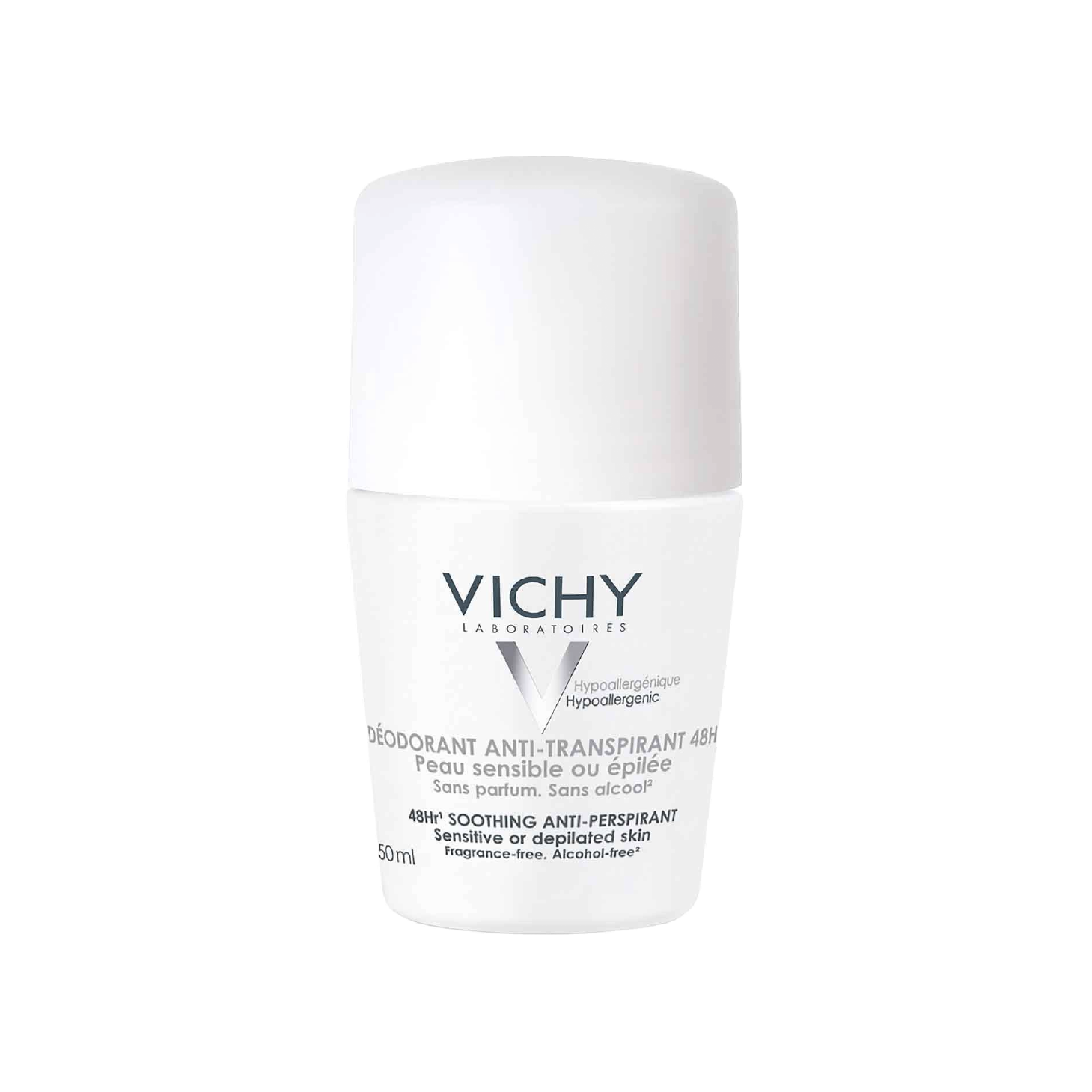 Vichy Antitranspirante Roll-on Branco 48h Pele Sensível 50ml