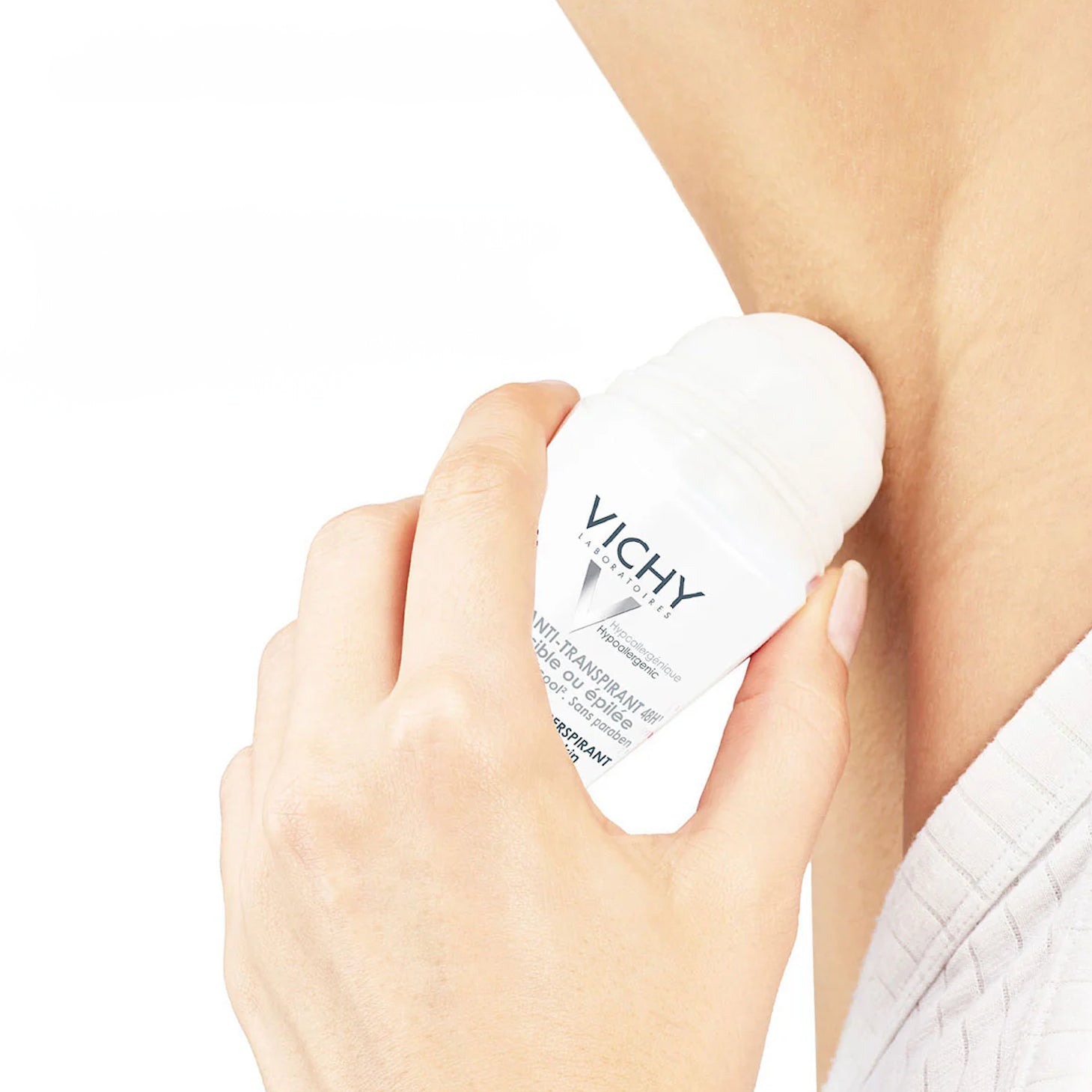 Vichy Antitranspirante Roll-on Branco 48h Pele Sensível 50ml