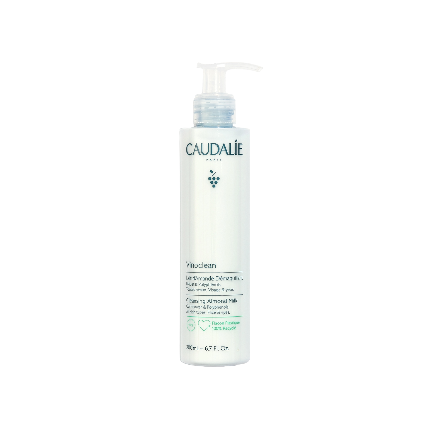 Caudalie Vinoclean Leite de Amêndoas Desmaquilhante 200ml