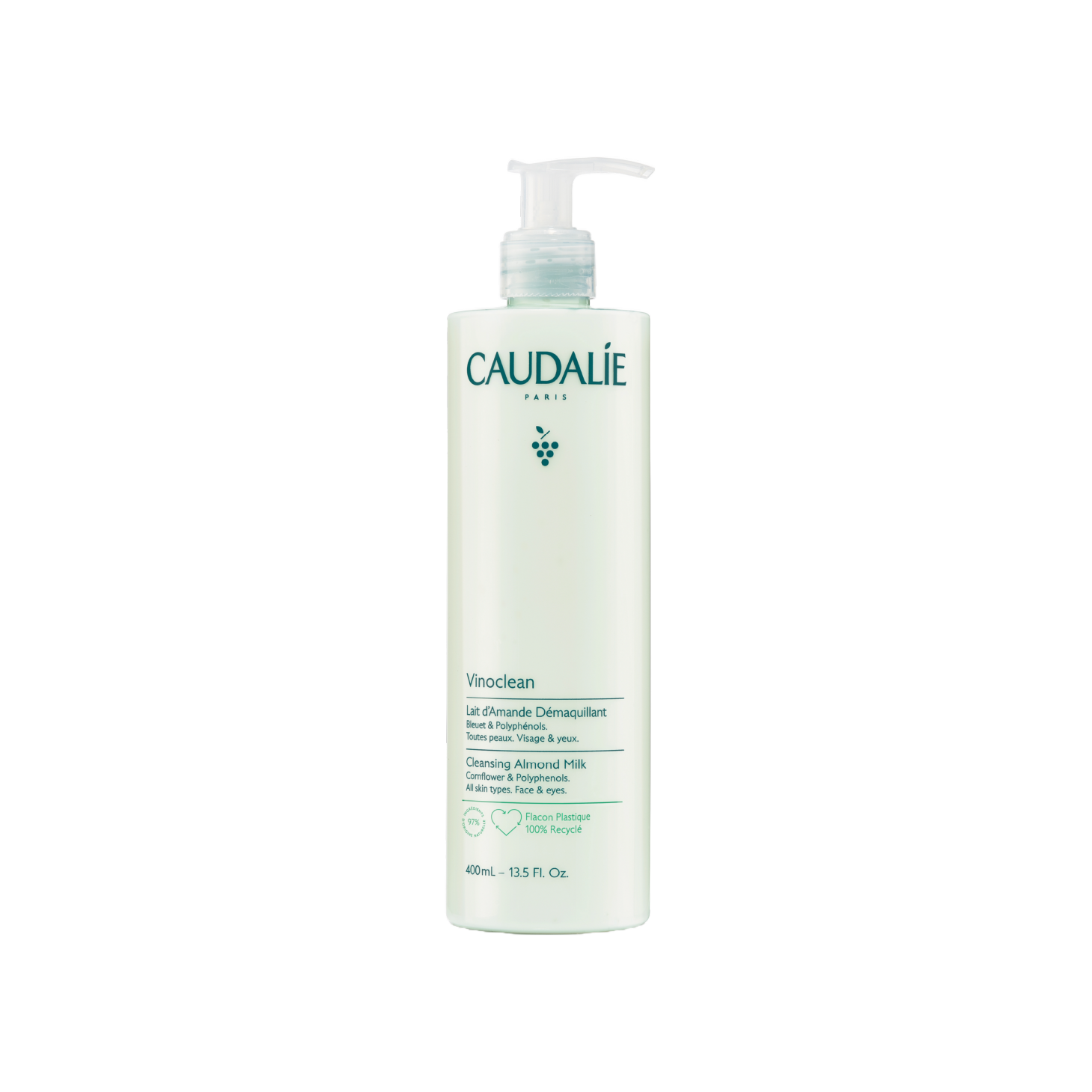 Caudalie Vinoclean Leite de Amêndoas Desmaquilhante 400ml