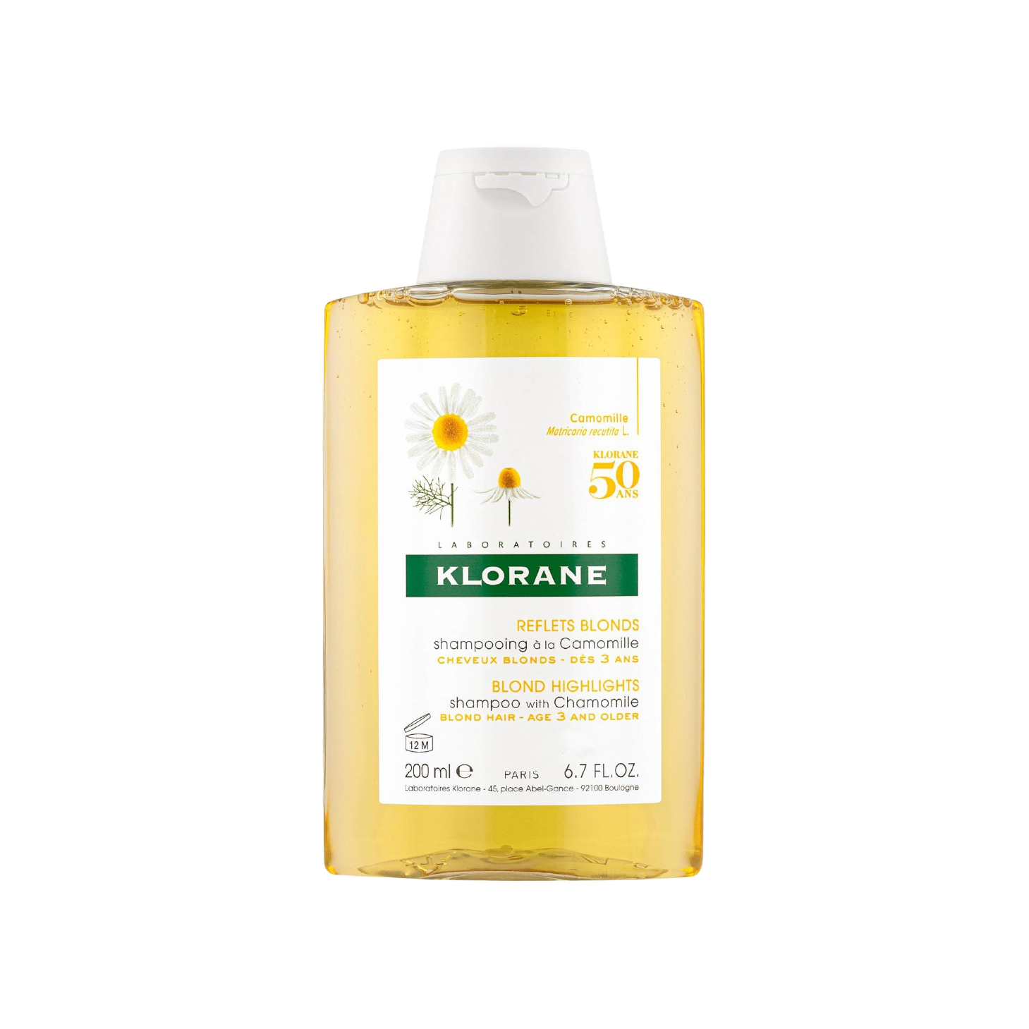 Champú de manzanilla Klorane 200 ml