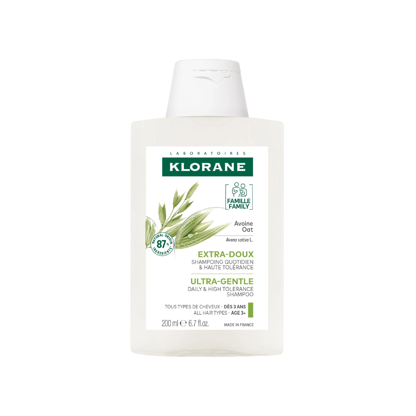 Champú de avena Klorane 200 ml