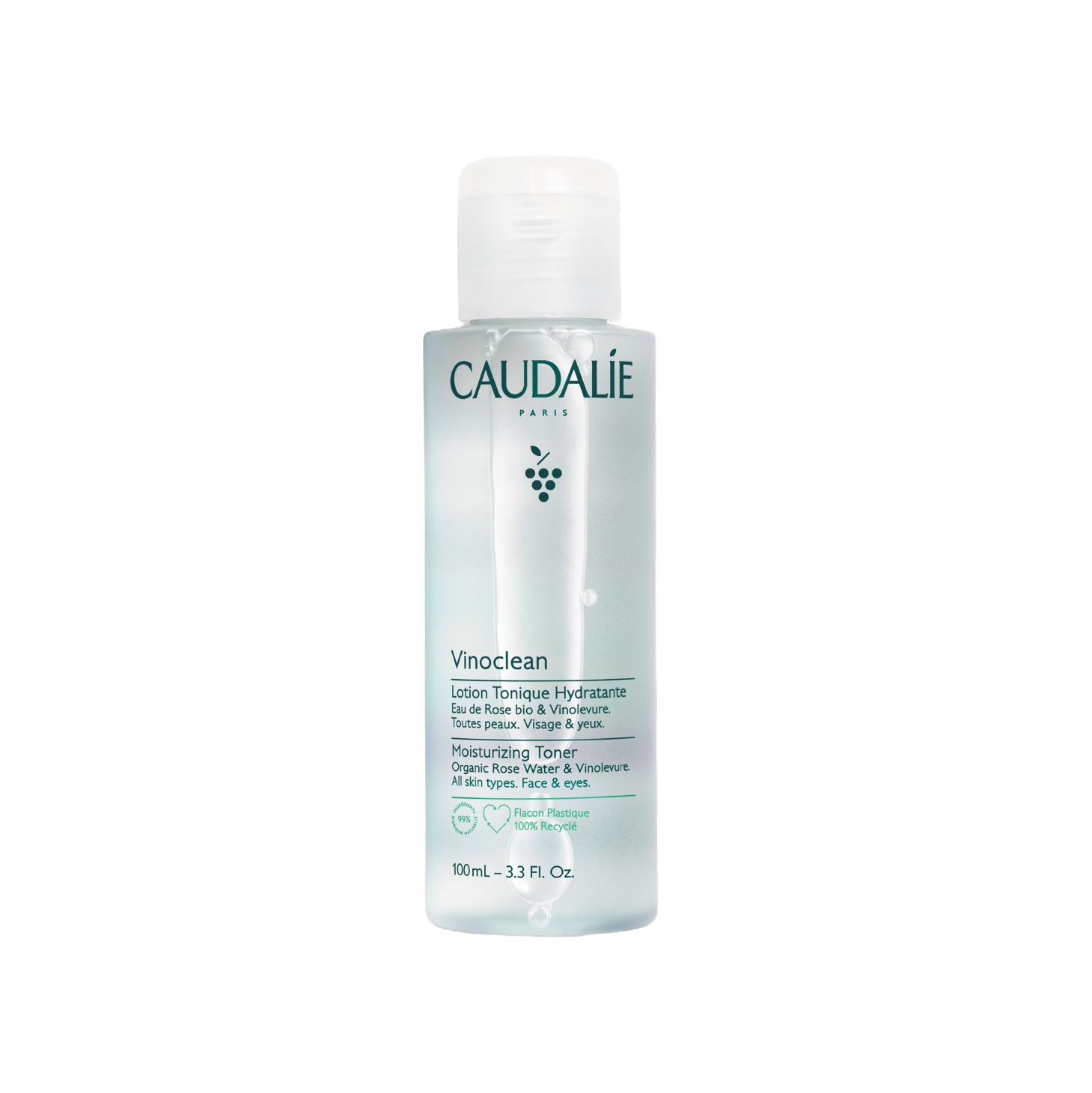 Caudalie Vinoclean Loção Tónica Hidratante 100ml