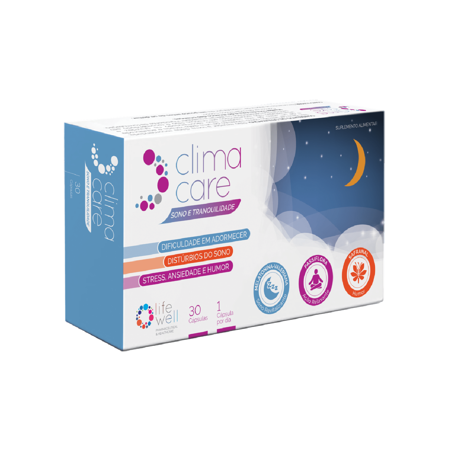 Climacare Sono e Tranquilidade 30 Cápsulas