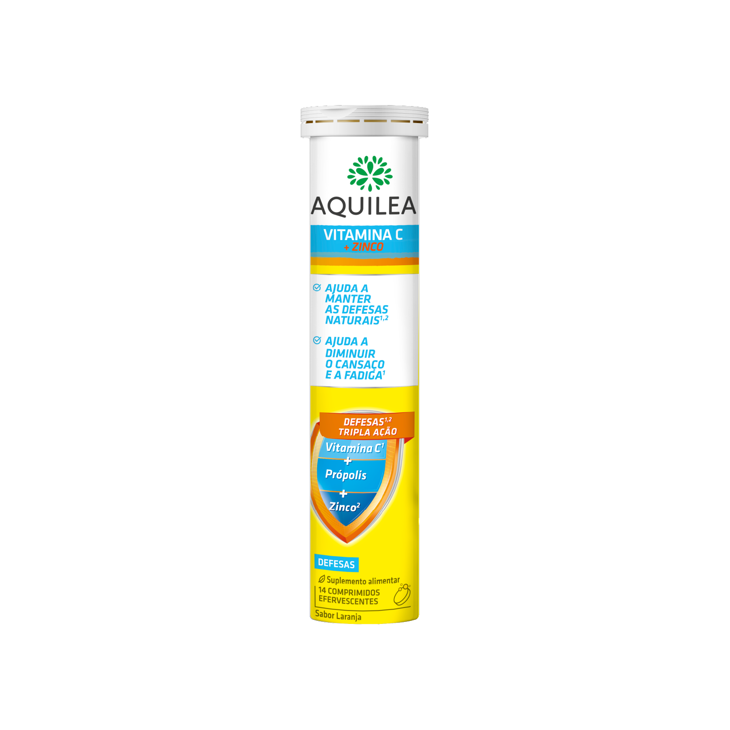 Aquilea Vitamina C+Zinco 14 Comprimidos Efervescentes Laranja