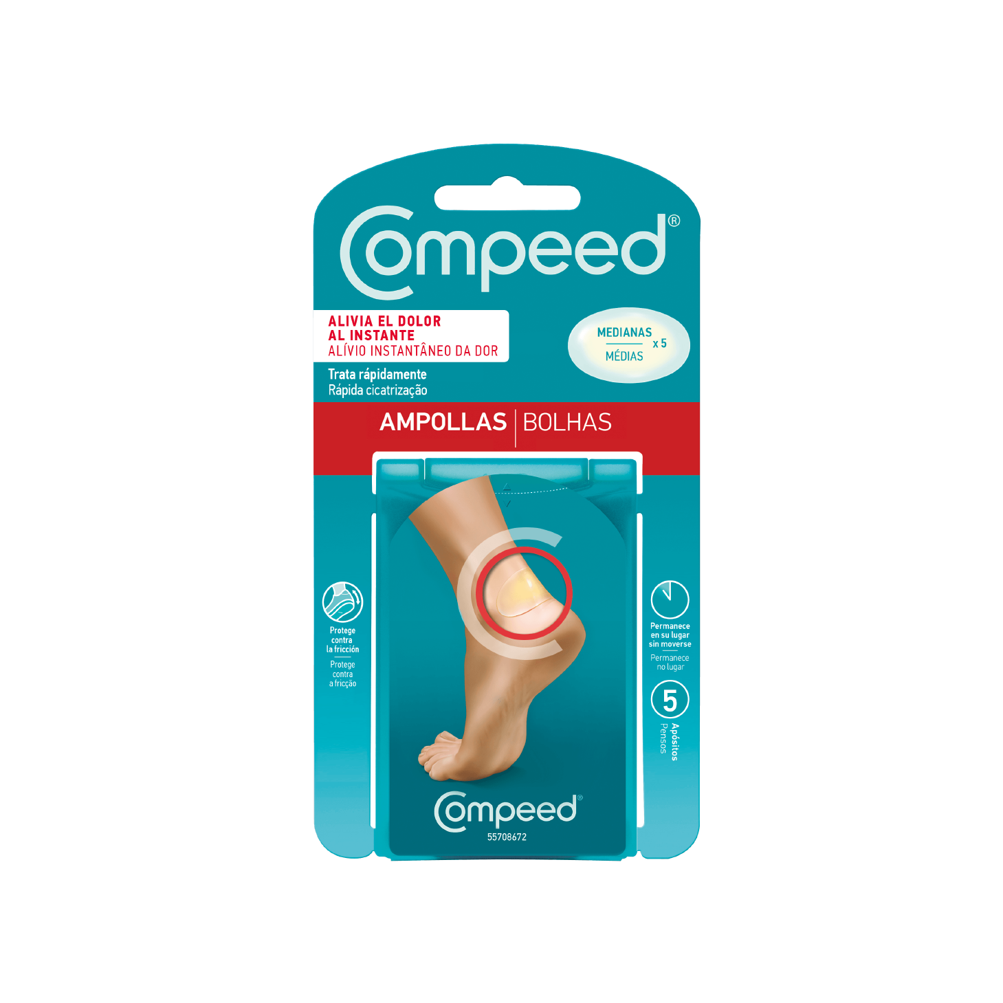 Compeed Pensos Bolhas Médias 5 Unidades