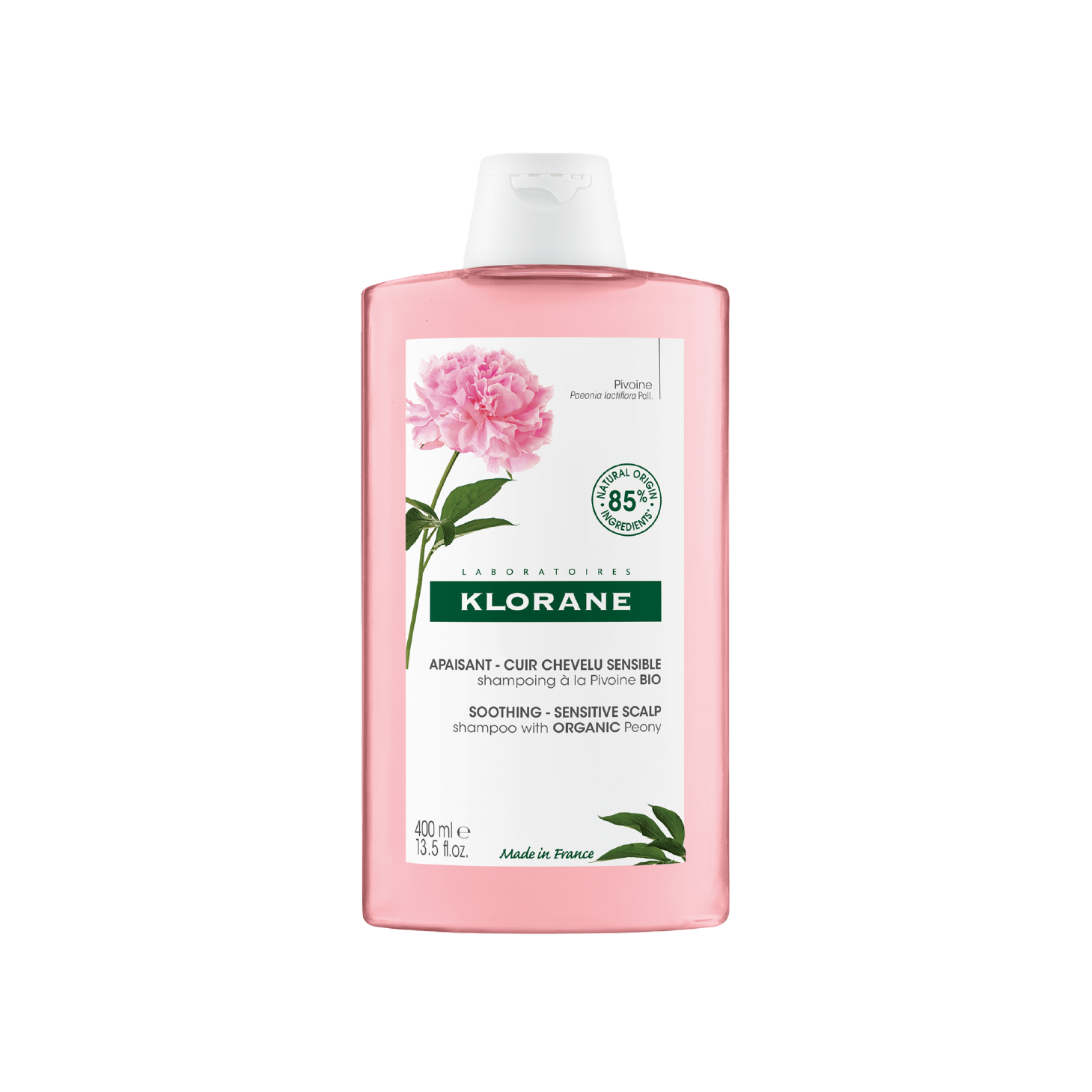 Champú orgánico Klorane Peonía 400 ml