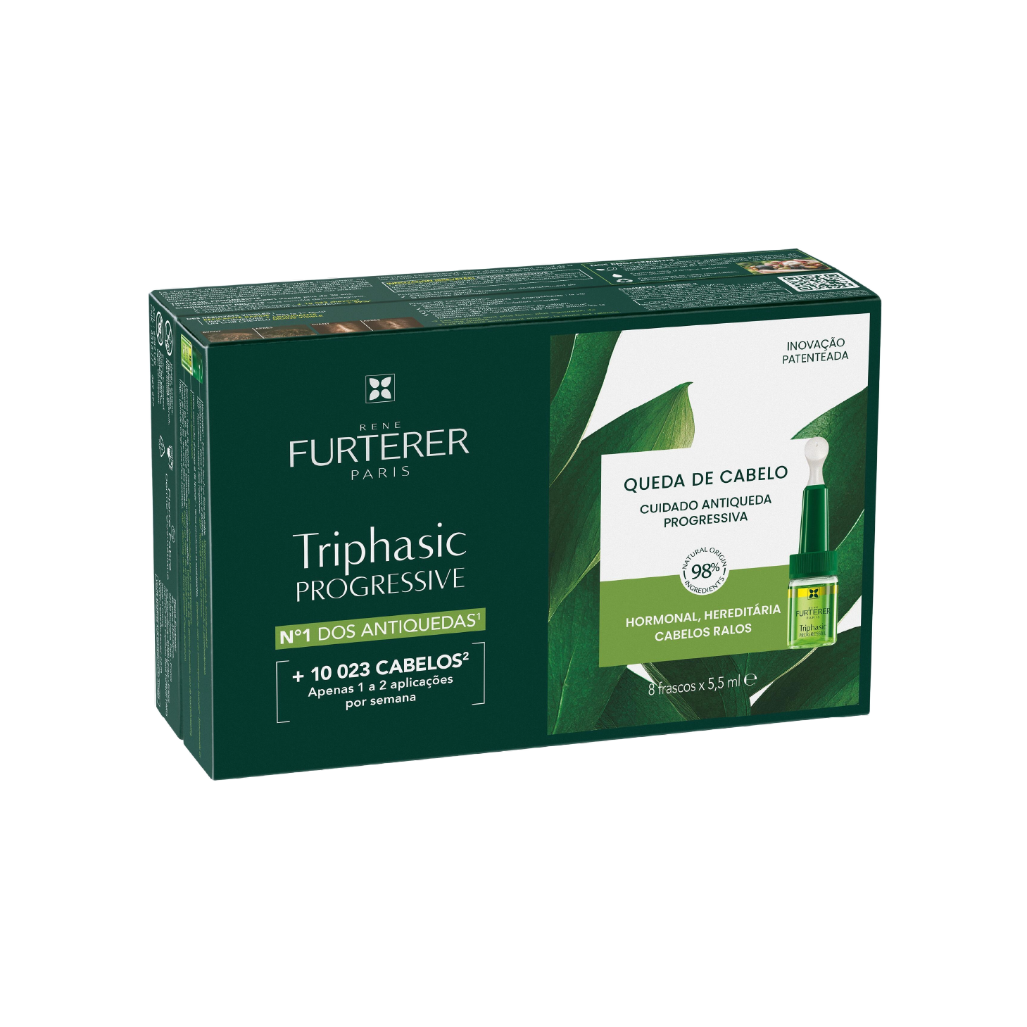 Rene Furterer Triphasic Cuidado Antiqueda Progressiva 8 Frascos