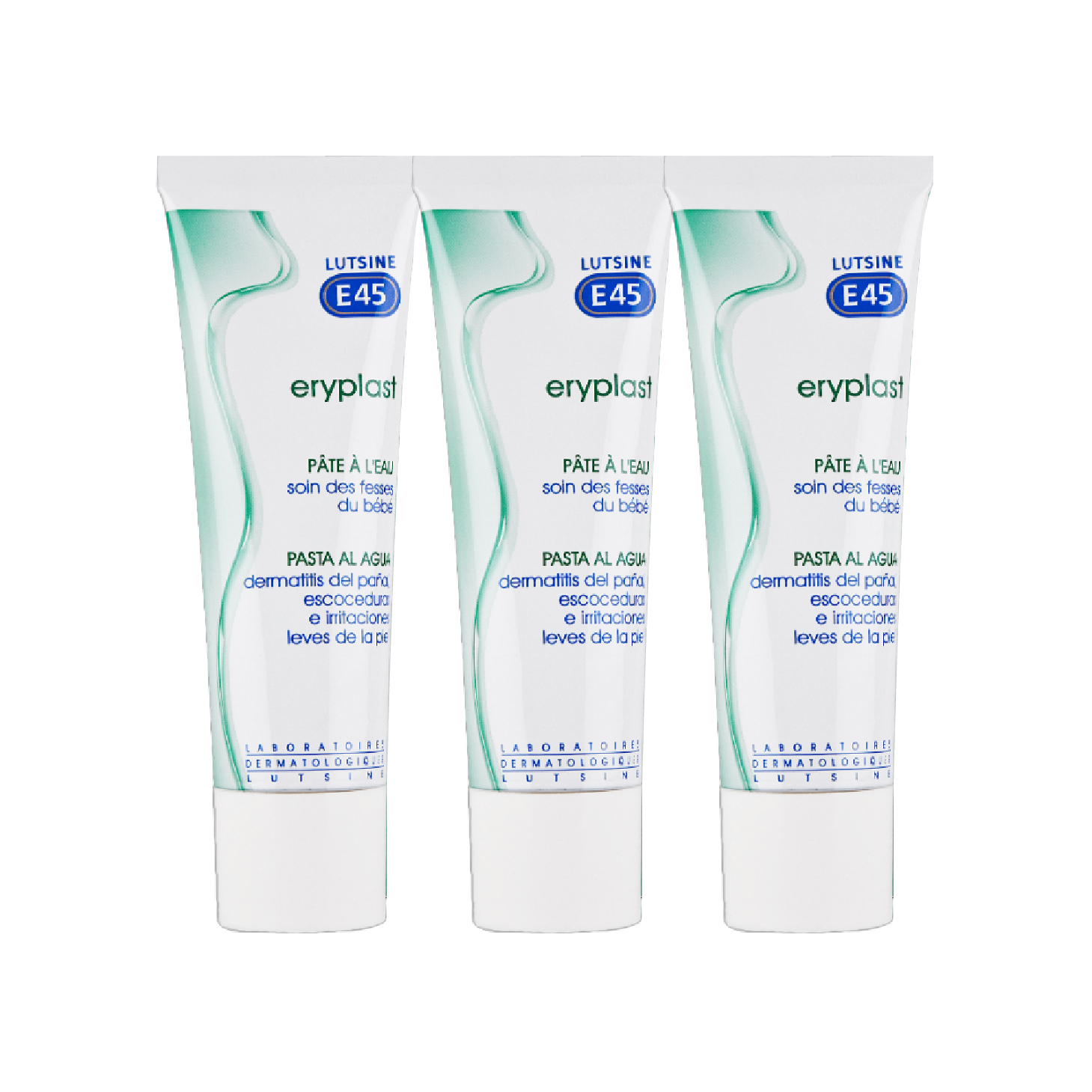 Lutsine E45 Eryplast Pasta de Água 125g x 3 Unidades