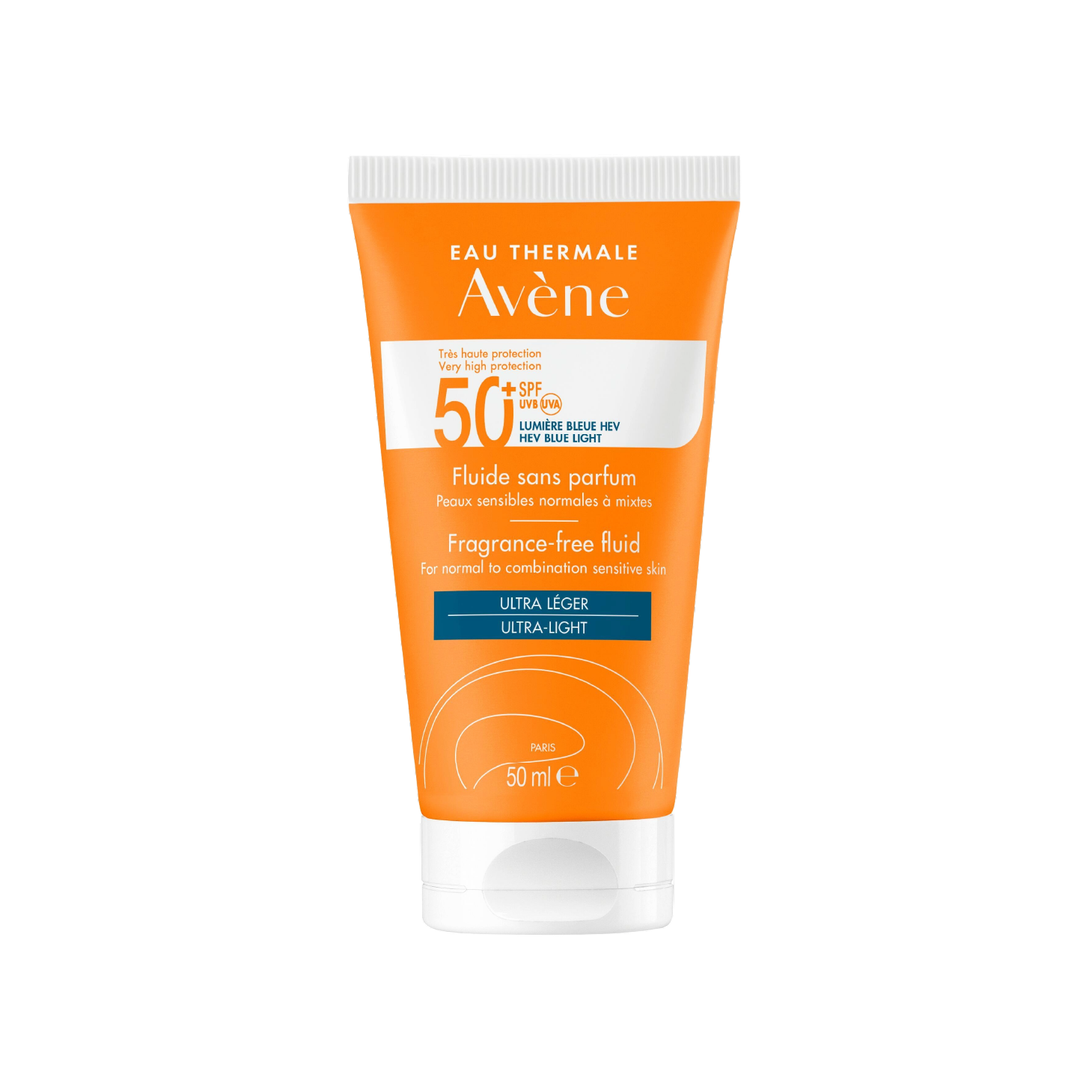 Avène Solar Fluido SPF50+ Sem Perfume 50ml