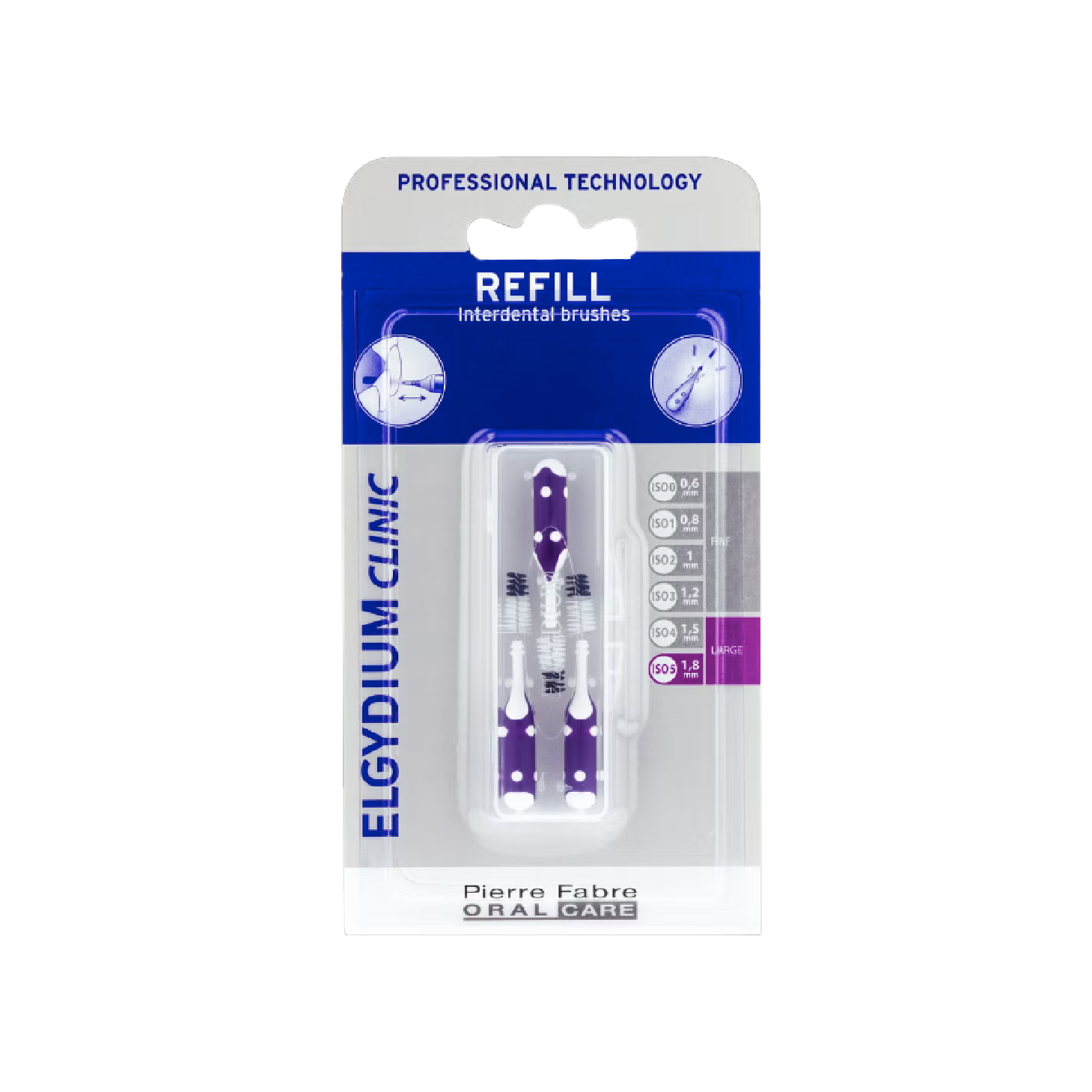Elgydium Clinic Recargas Escovilhões Roxo x 3 Unidades