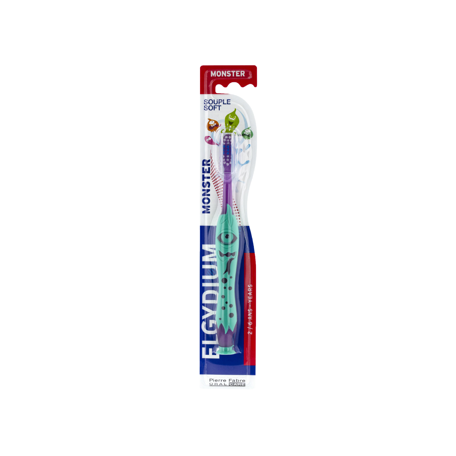 Elgydium Kids Escova de Dentes Monster 2-6 Anos