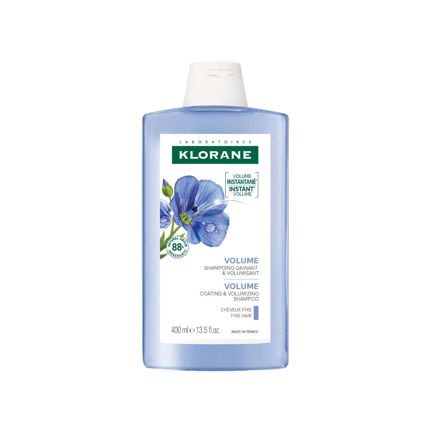Champú orgánico de lino Klorane Volumen 400 ml