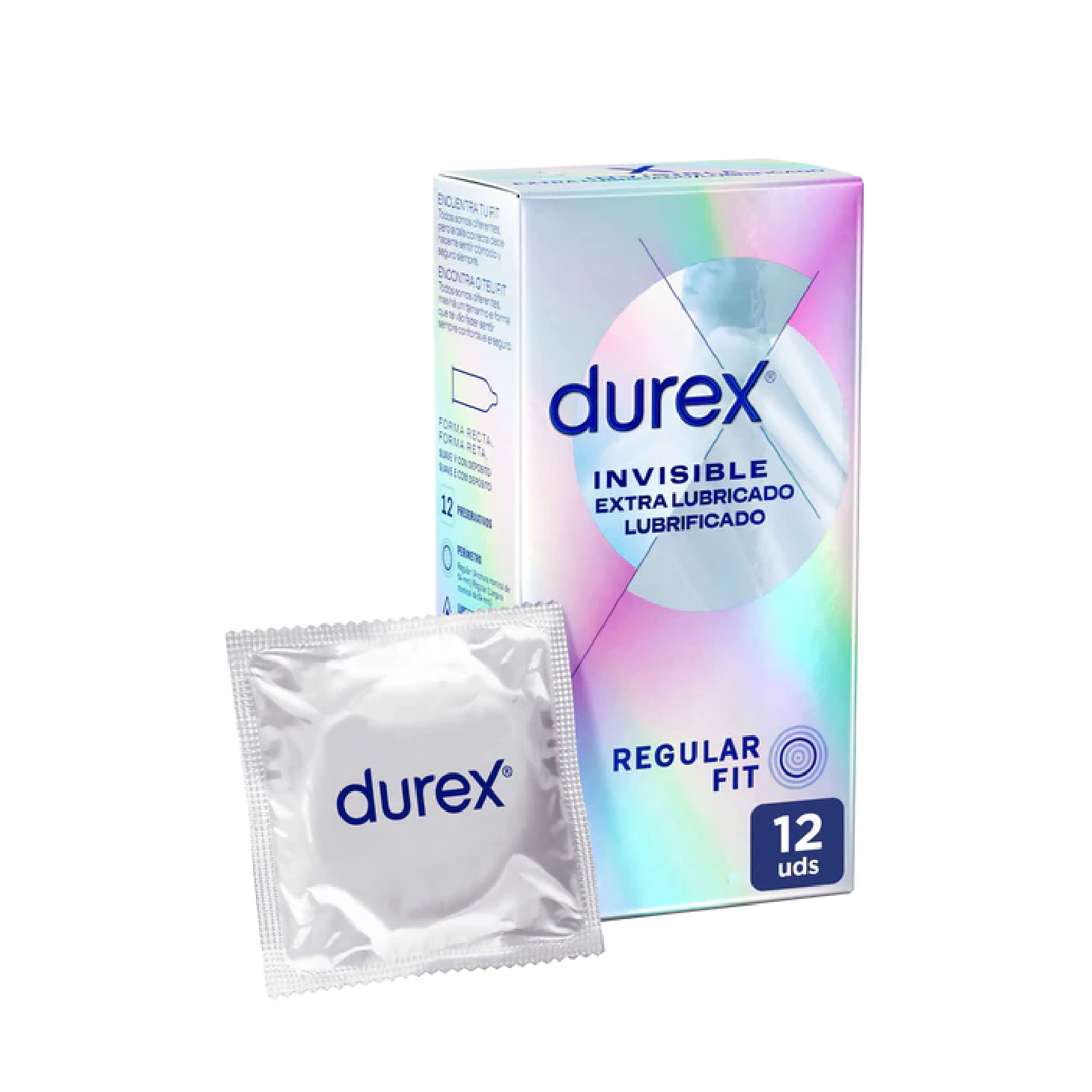 Durex Invisible Extra Lubrificado 12 Preservativos