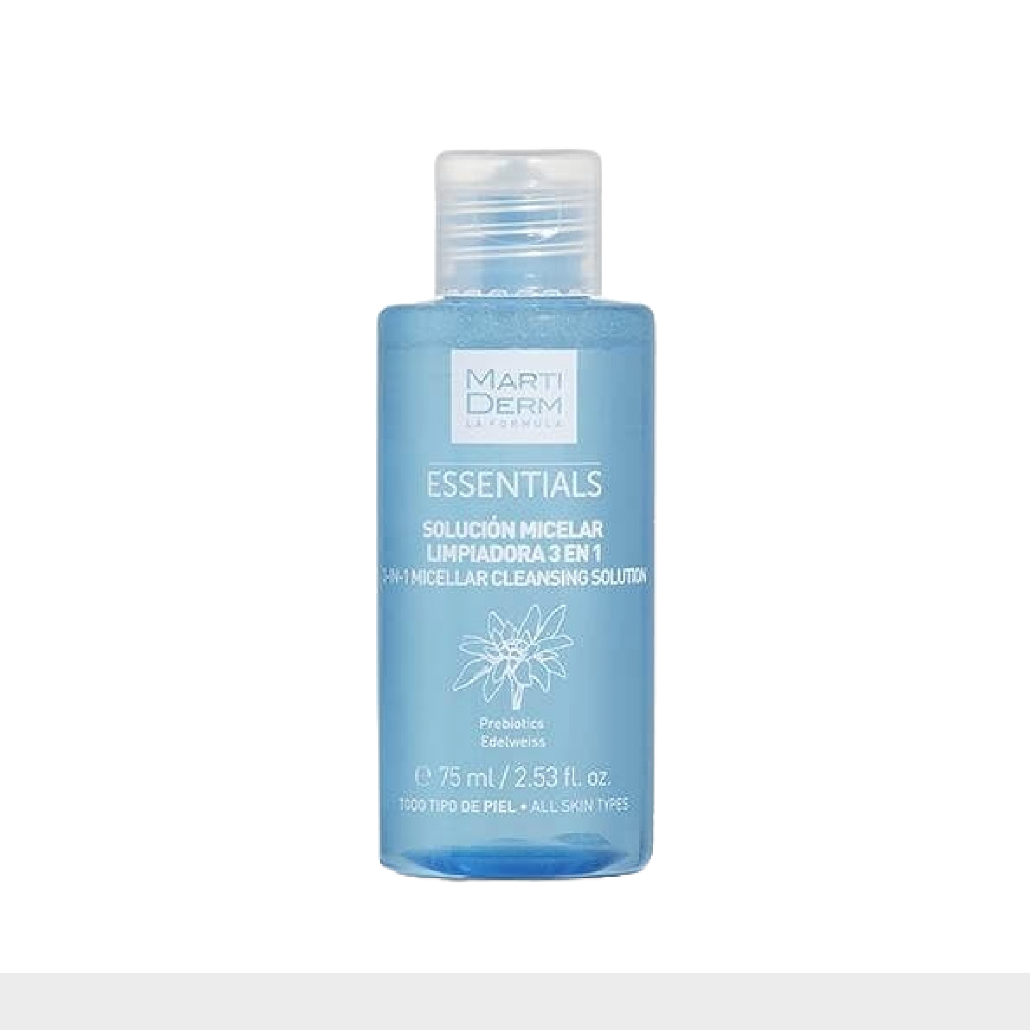 Martiderm Essentials Solução Micelar de Limpeza 3-em-1 75ml