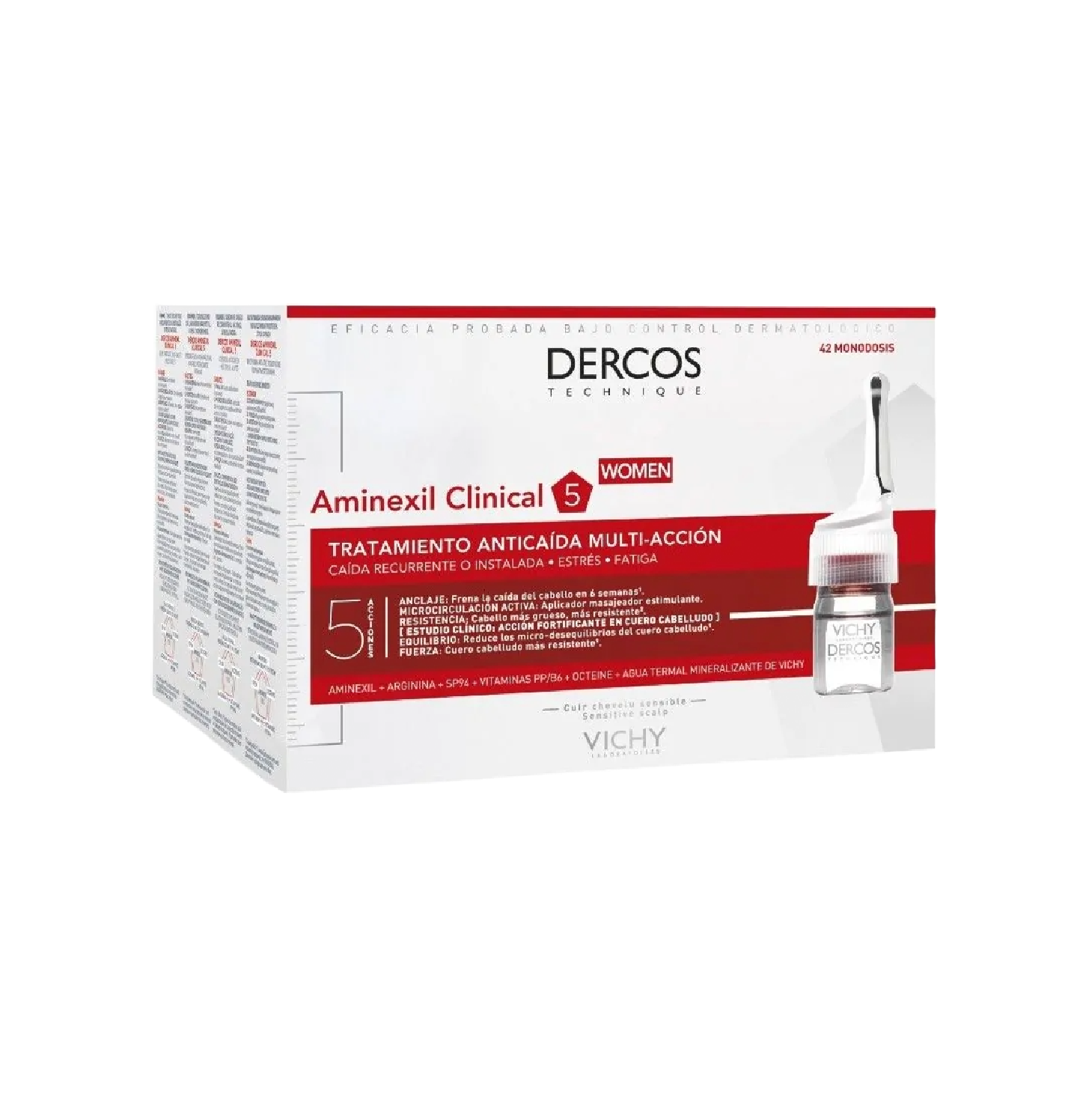 Vichy Dercos Aminexil Clinical 5 Mulher 42 Ampolas
