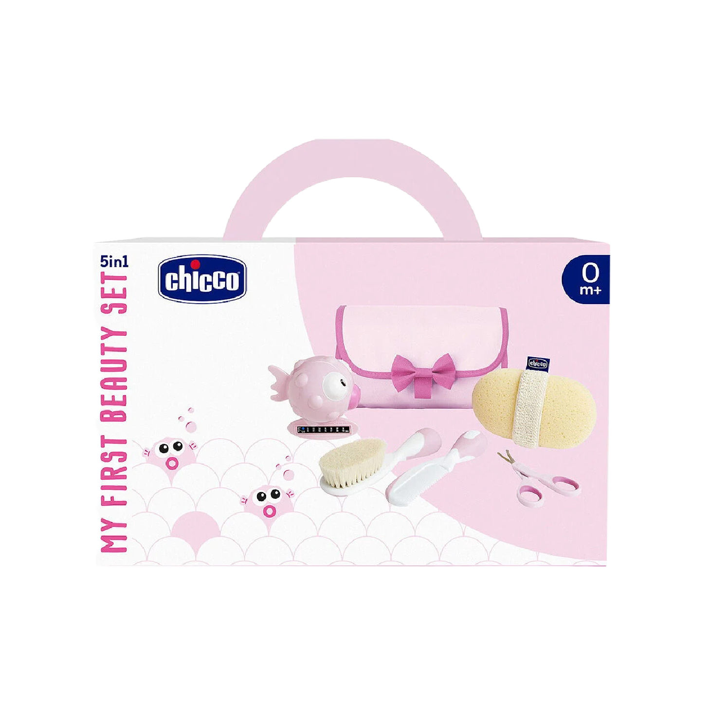 Chicco Conjunto Higiene Primeiro Beauty Set Rosa +0 Meses