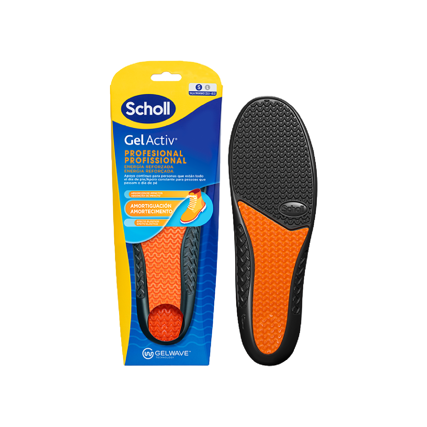 Scholl Gelactiv Palmilhas Profissional Mulher x 2 Unidades