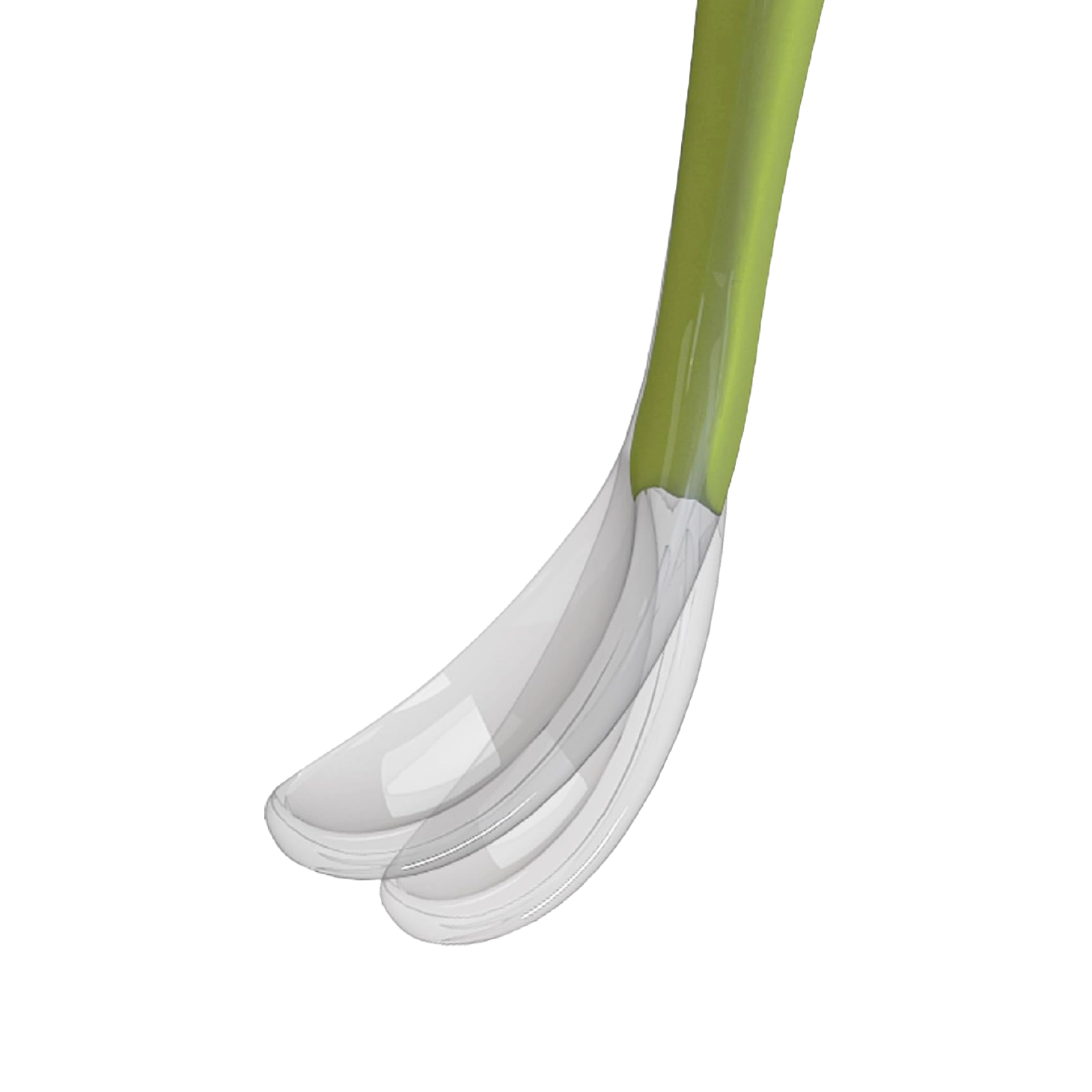 Cuchara de silicona verde Chicco +6 meses