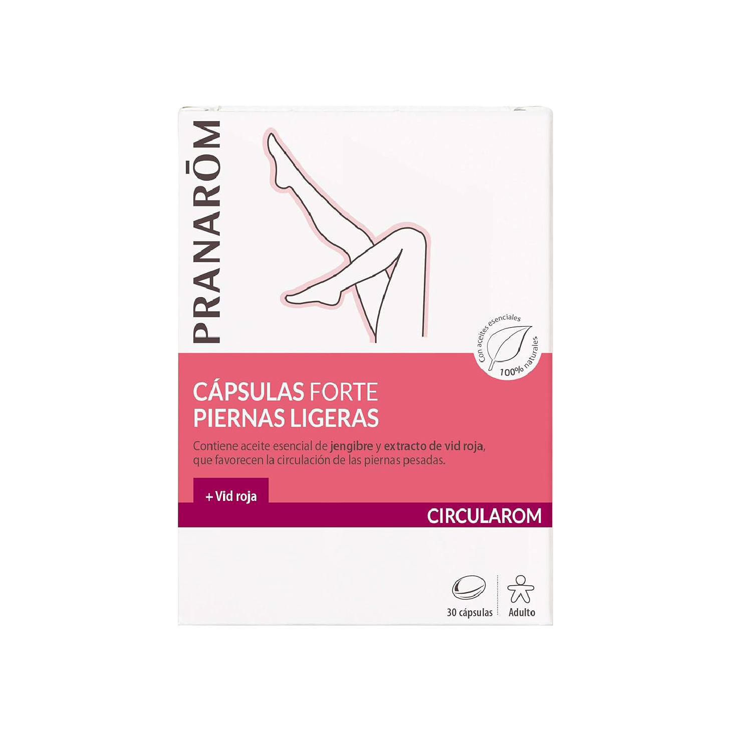 Pranarom Circularom Forte Pernas Leves 30 Cápsulas