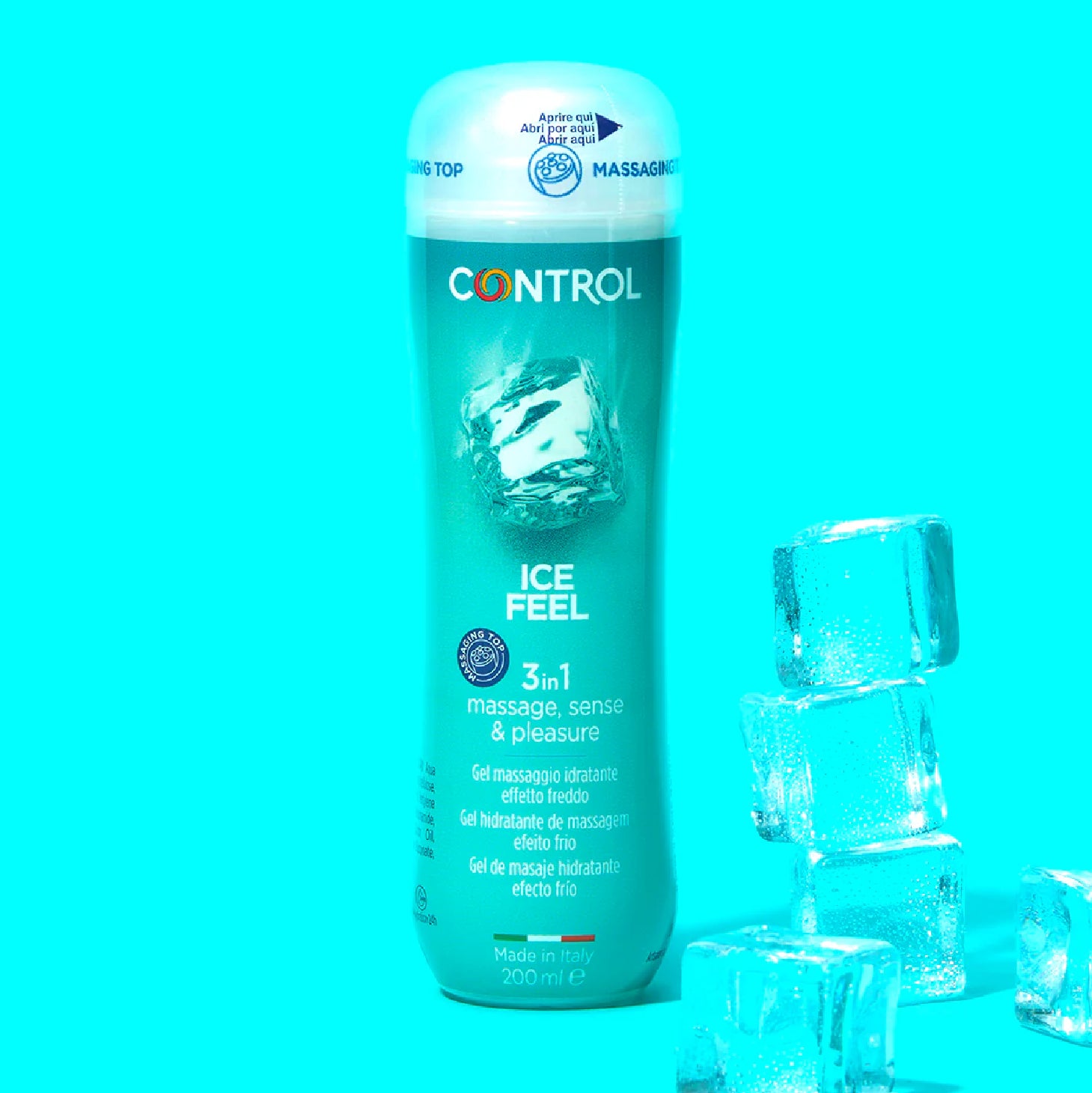 Control Gel Massagem 3 em 1 Ice Feel 200ml