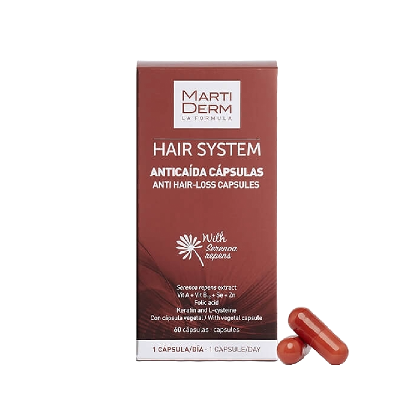 Martiderm Hair System Antiqueda 60 Cápsulas