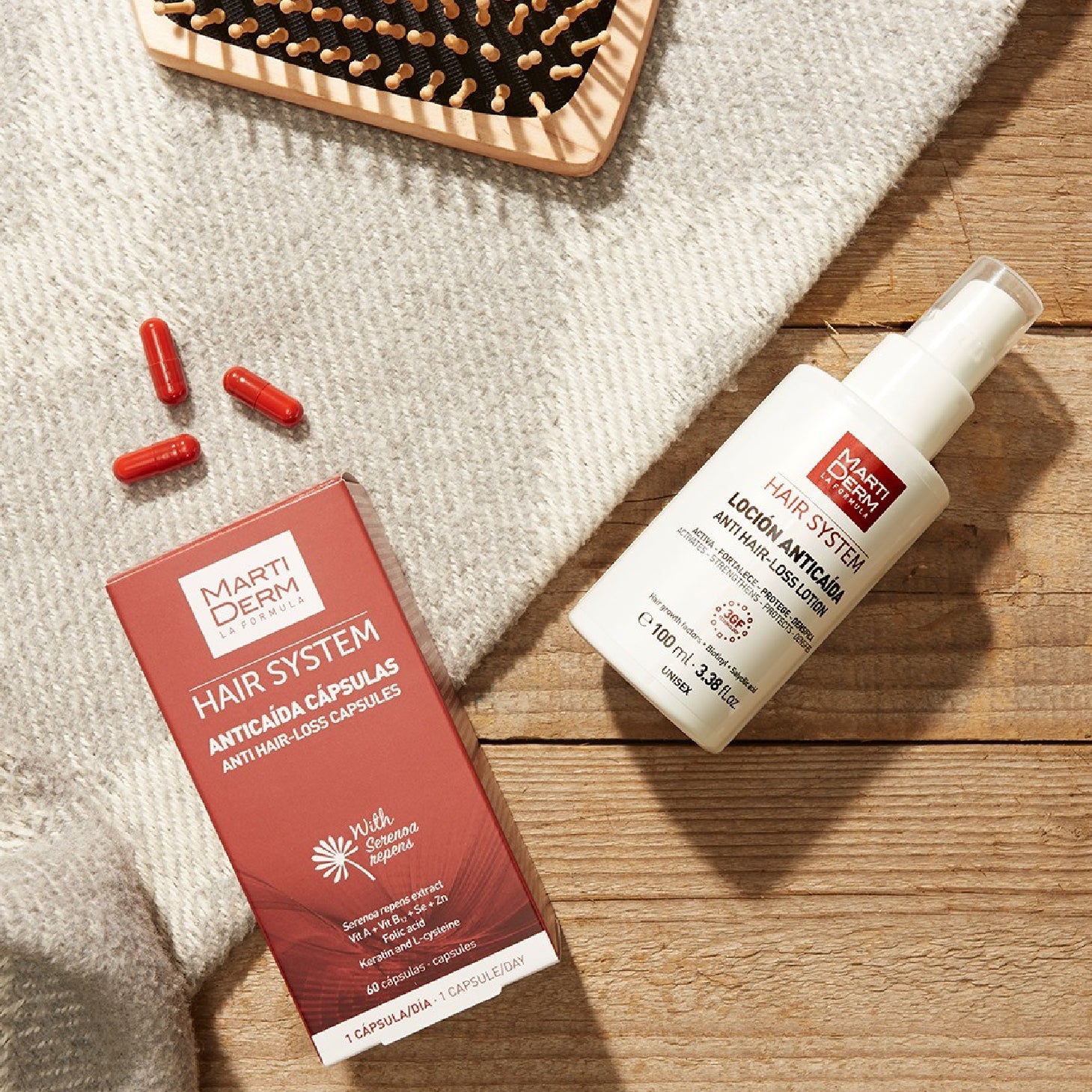 Martiderm Hair System Antiqueda 60 Cápsulas