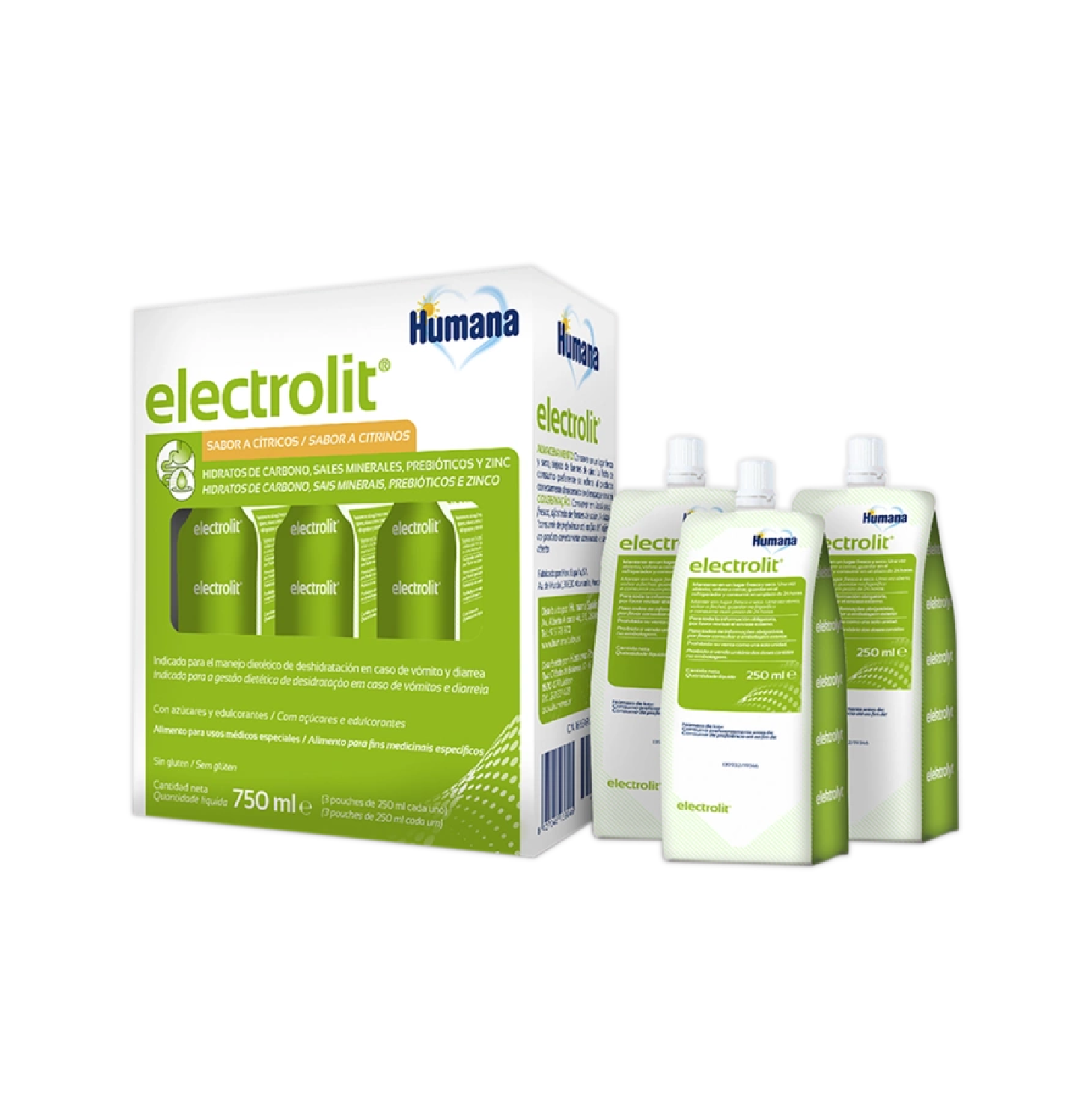Electrolit Solução Oral 250ml x 3 Frascos
