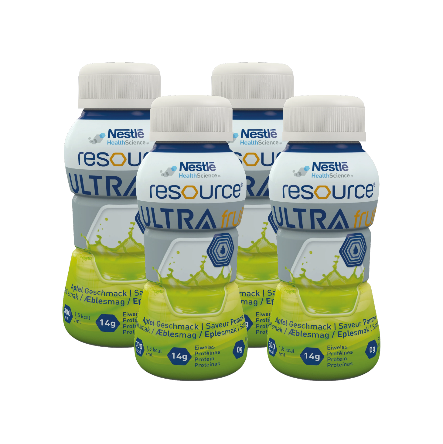 Resource Ultra Fruit Maçã 200ml x 4 Unidades