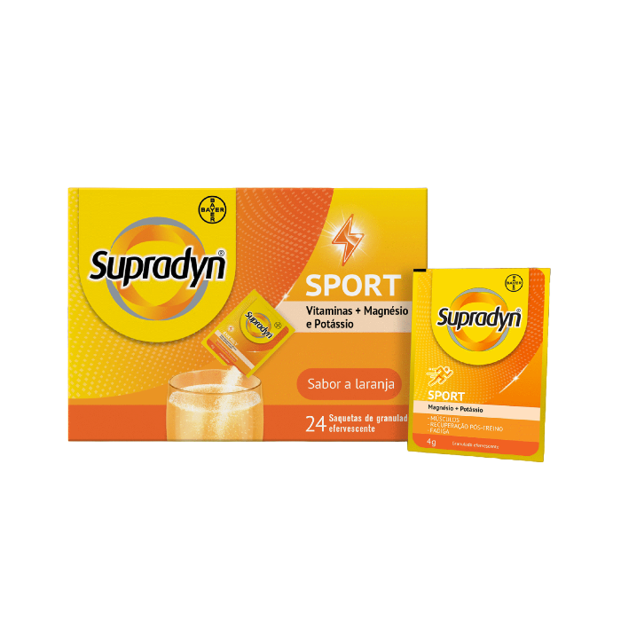 Supradyn Sport Magnésio + Potássio Granulado 24 Saquetas