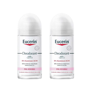 Eucerin Desodorizante Roll-on 48h 0% Alumínio 50ml x 2 Unidades