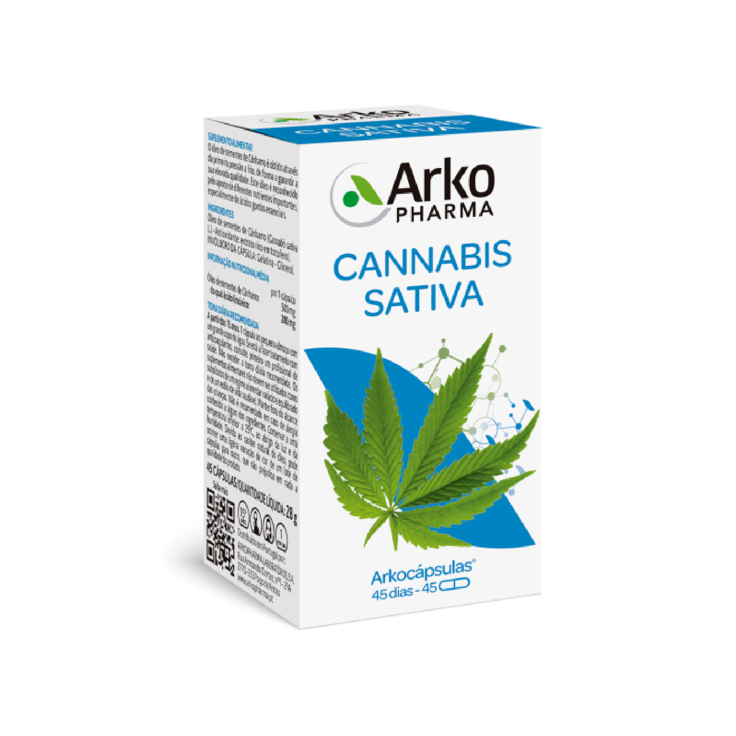 Arkocápsulas Cannabis Sativa 45 Cápsulas