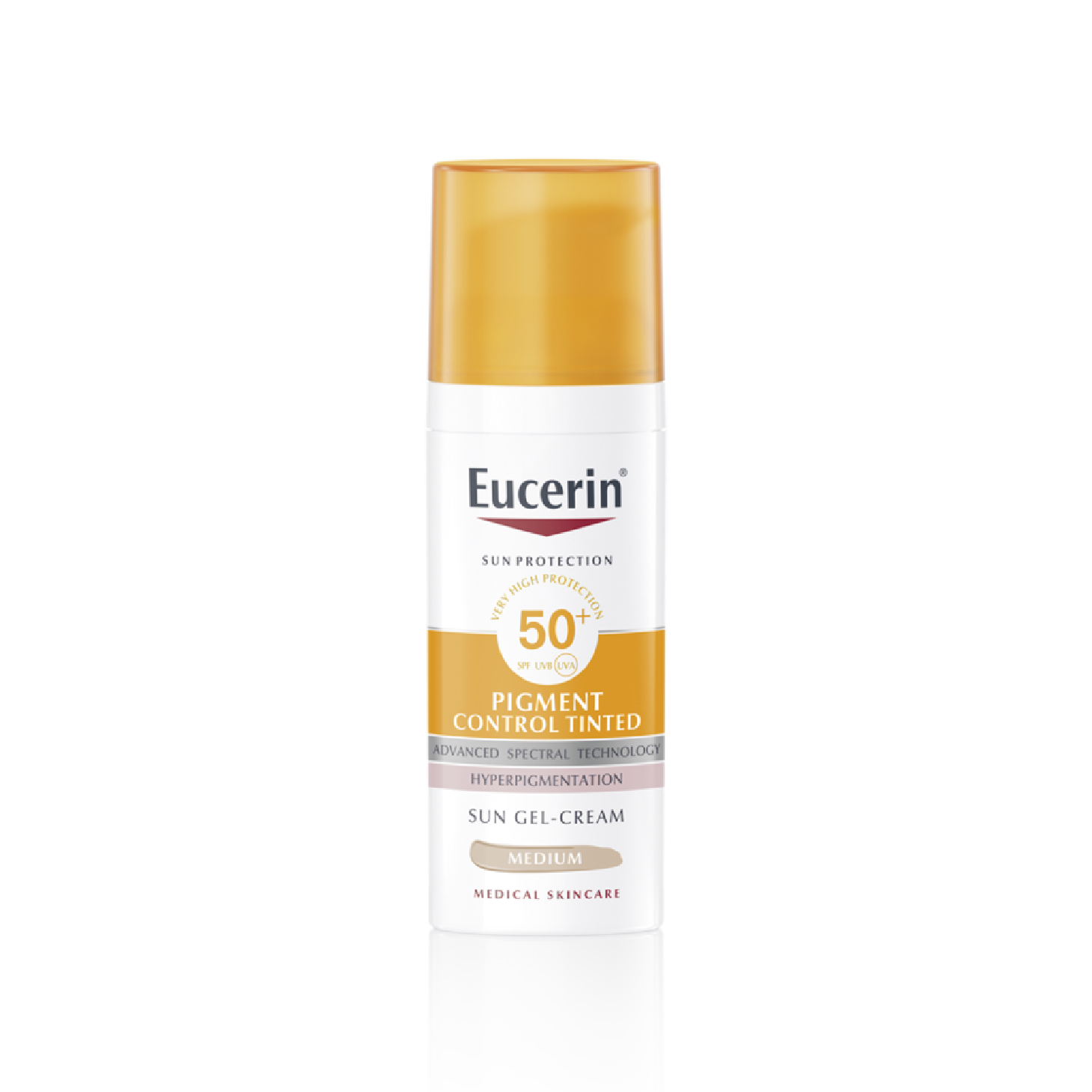 Eucerin Sun Pigment Control Tinted Gel-Creme Médio SPF50+ 50ml