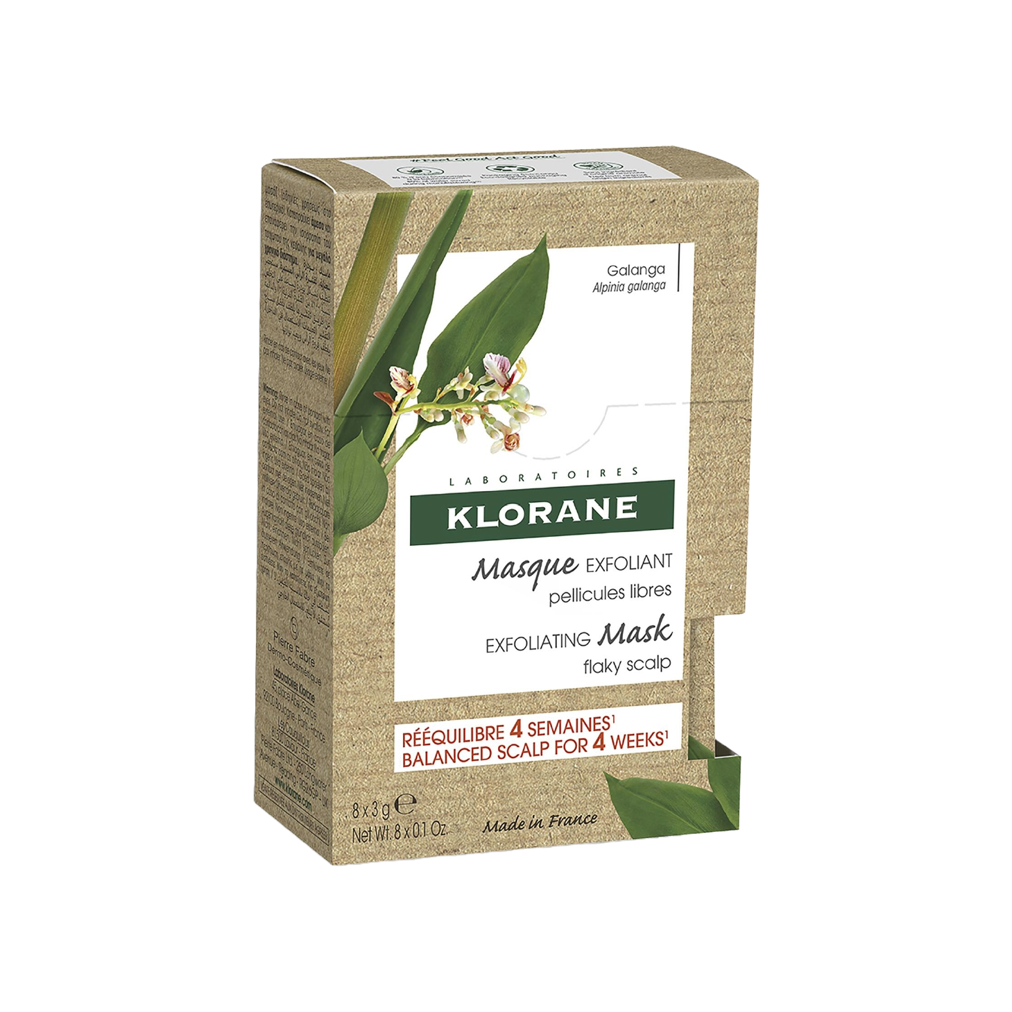 Mascarilla-polvo Klorane Galanga Care x 8 sobres