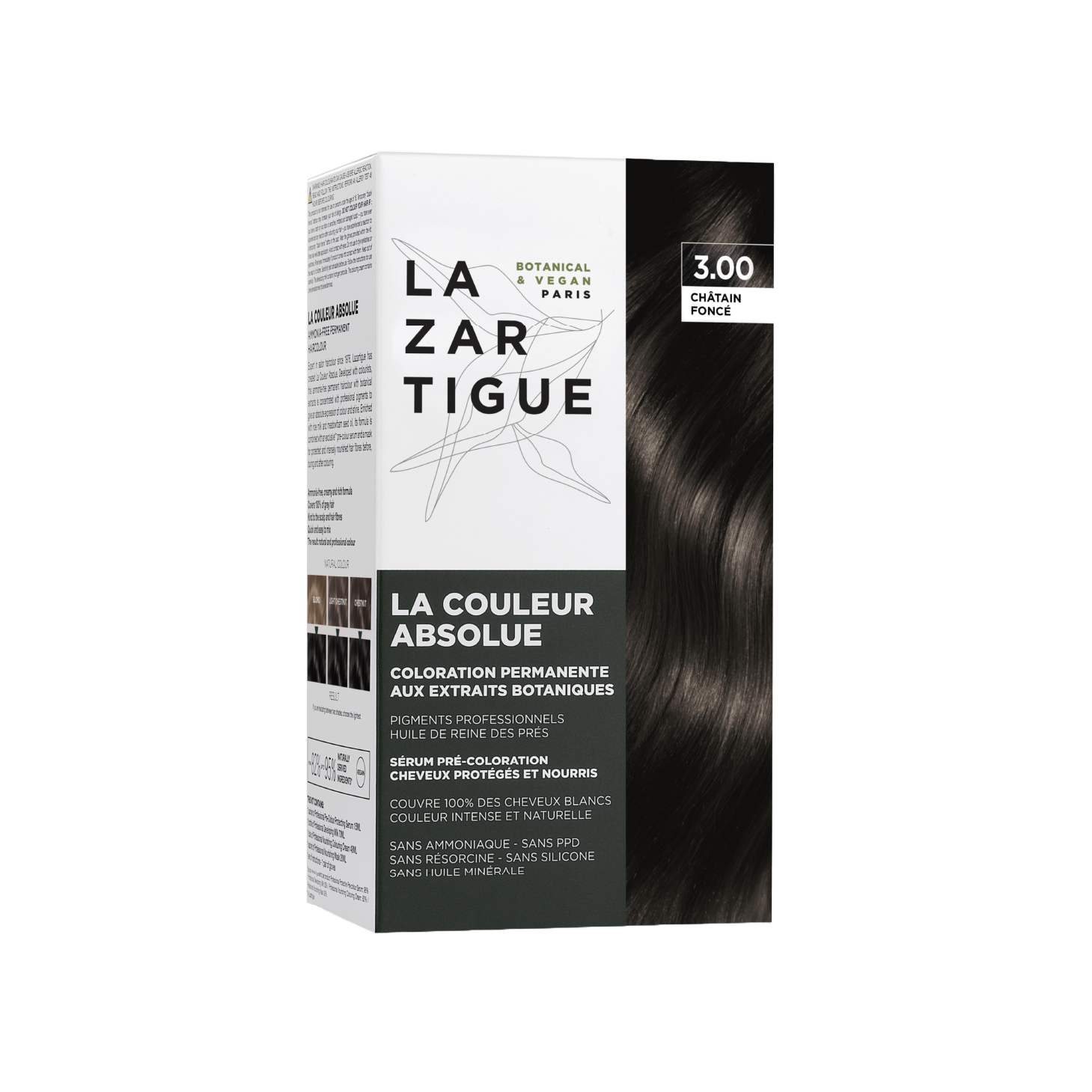 Lazartigue Coloração Permanente 3.00 - Castanho Escuro