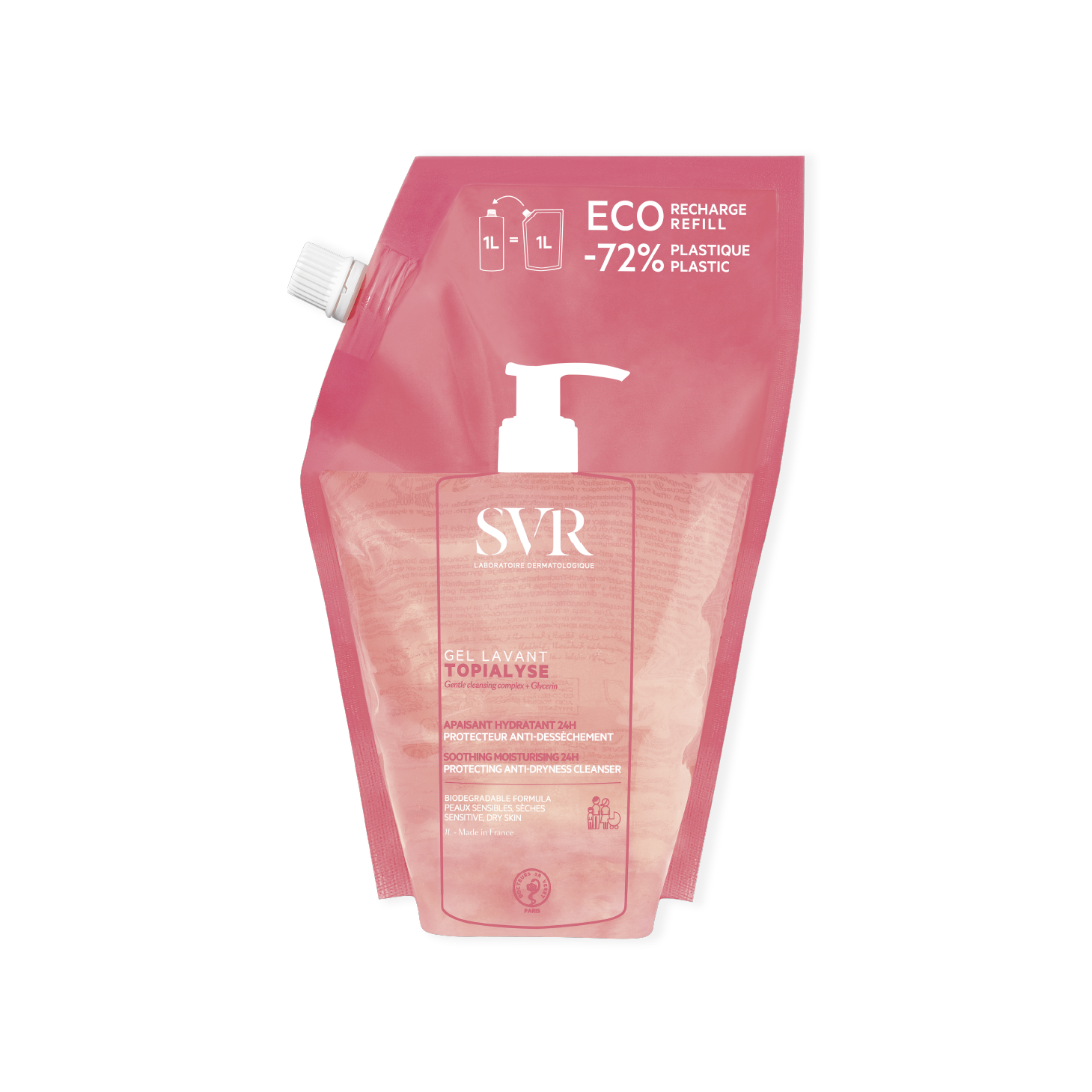 SVR Topialyse Gel Lavante Eco-Refill 1L