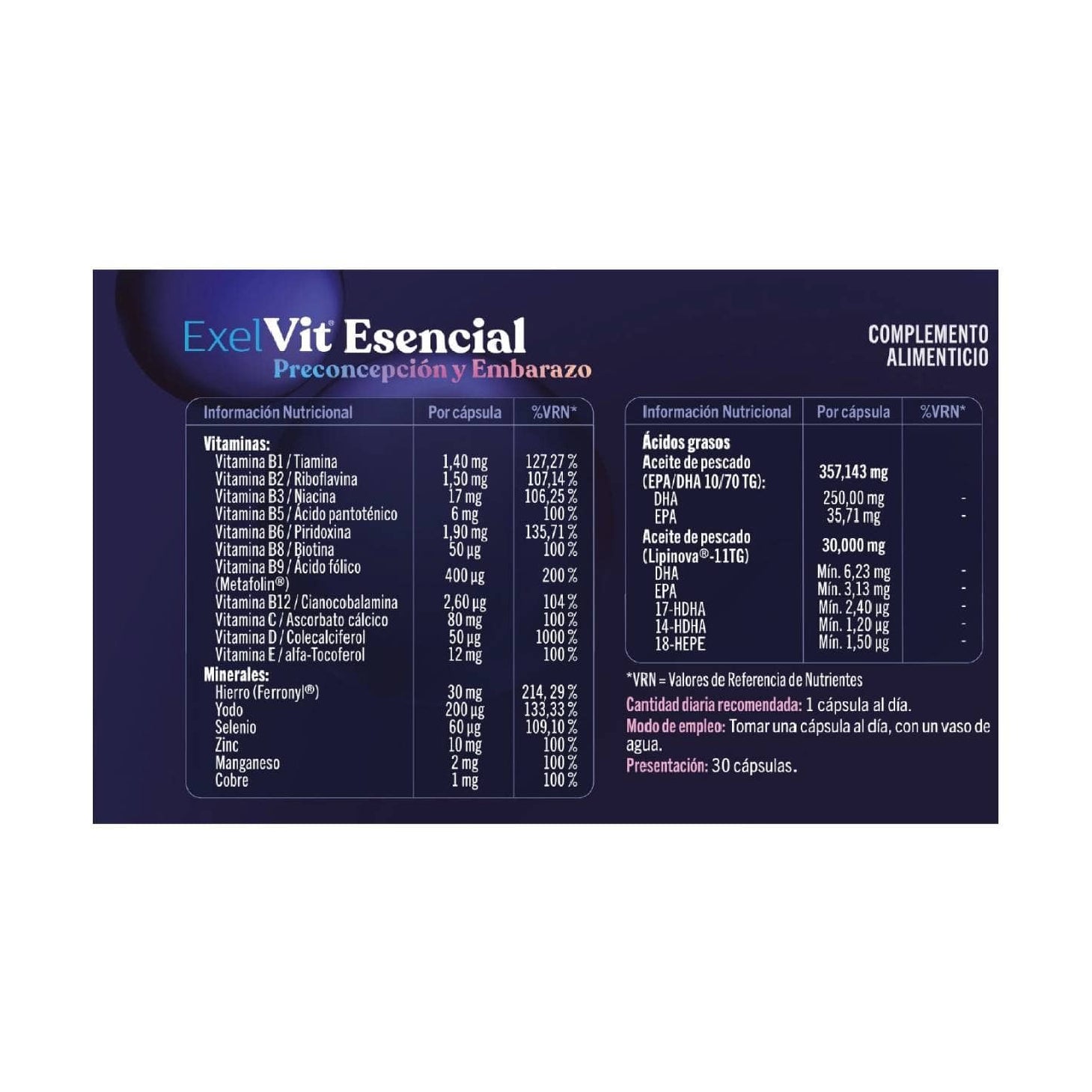 Exelvit Essencial 30 Cápsulas