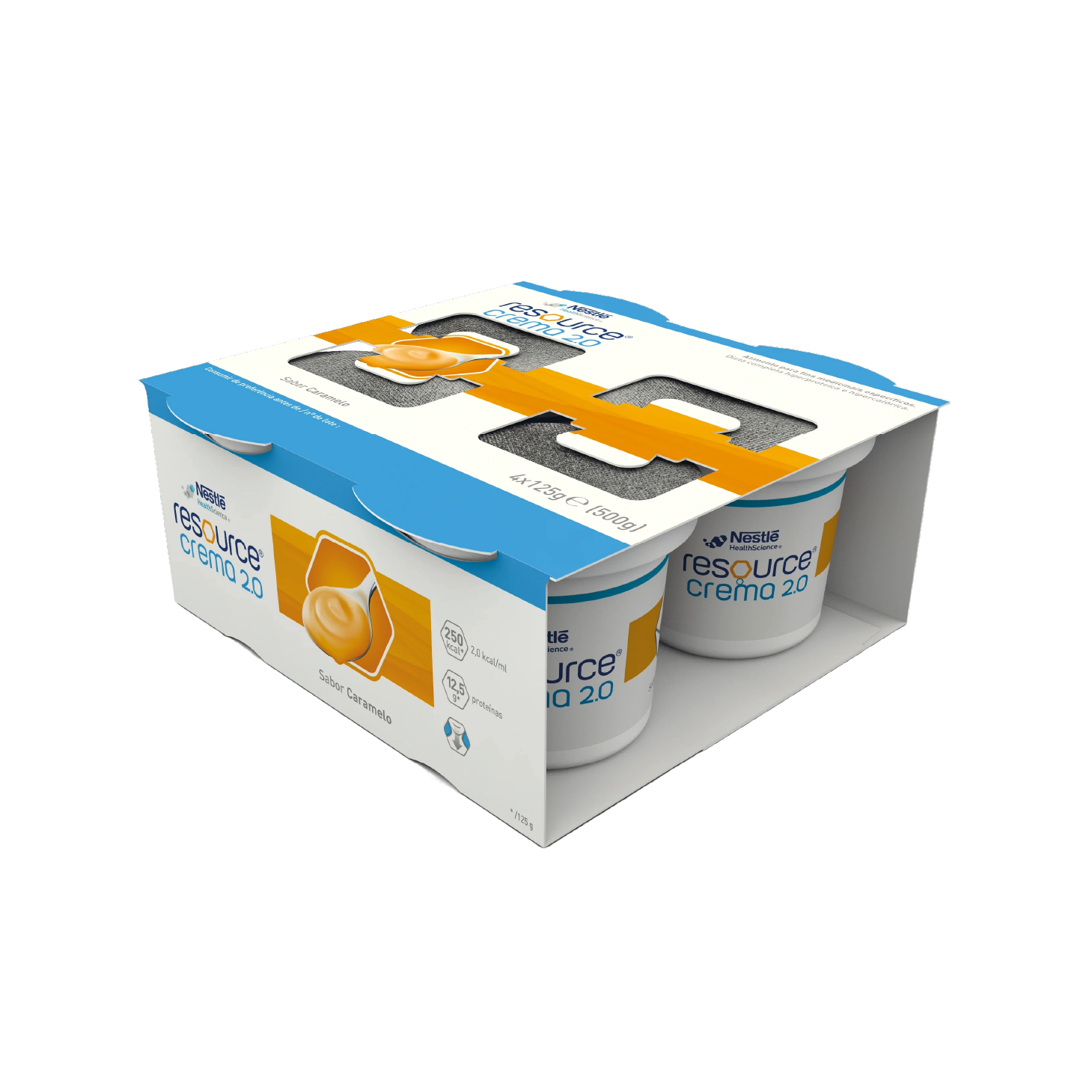 Resource Crema 2.0 Caramelo 125g x 4 Unidades