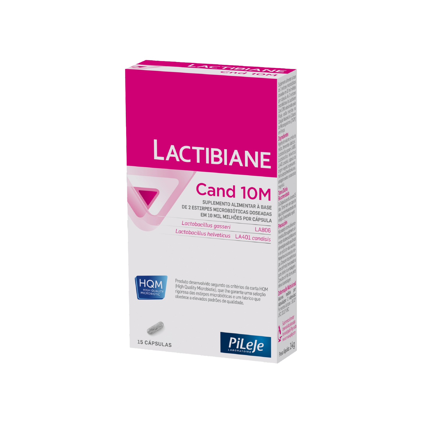 Pileje Lactibiane Cand 10M 15 Cápsulas