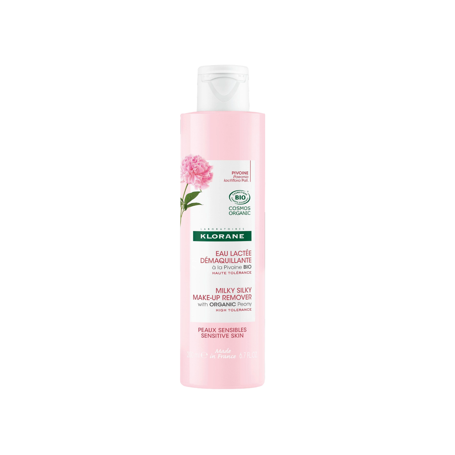 Klorane Peonía Desmaquillante Lácteo y Sedoso Bio 200 ml